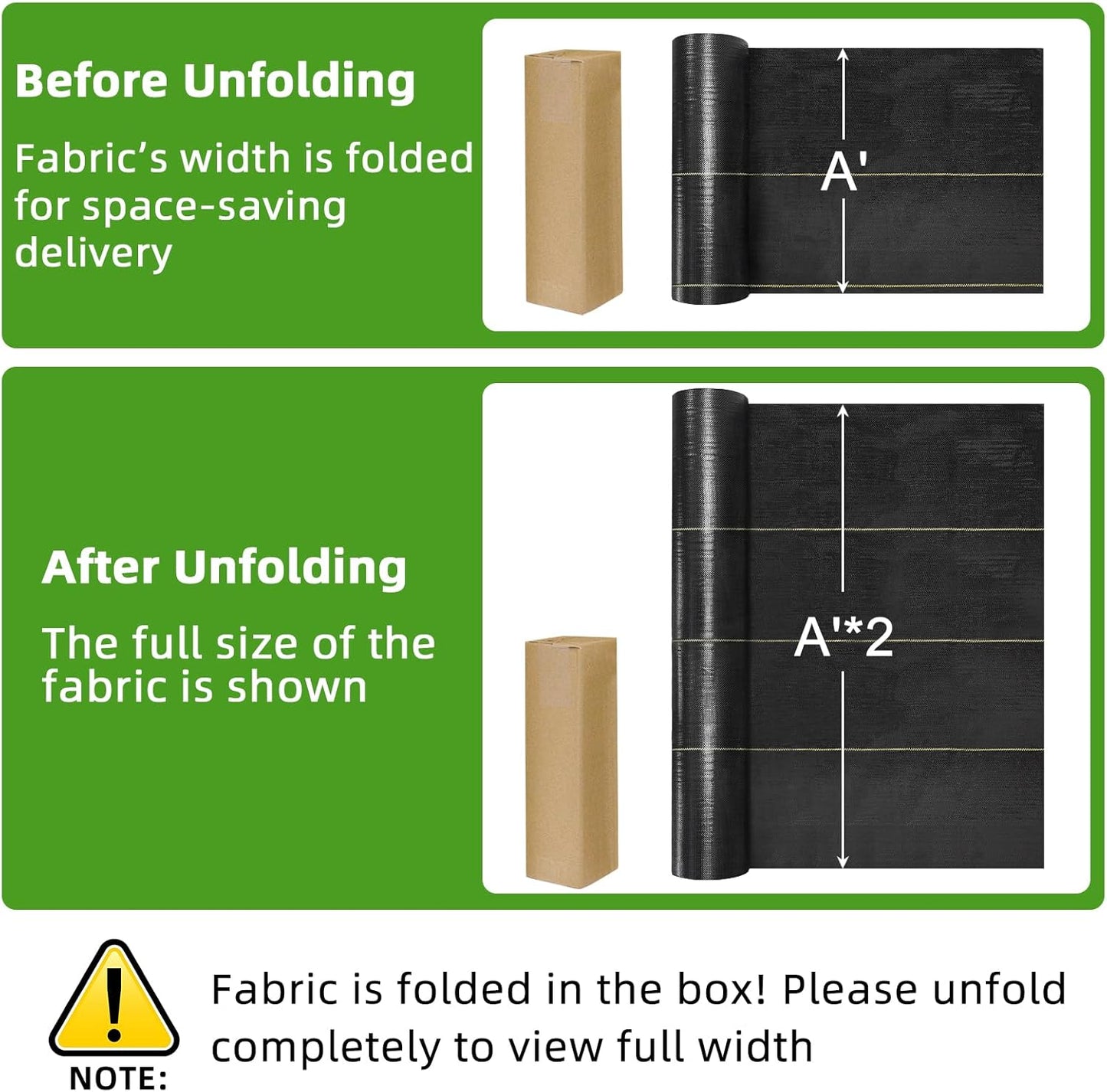 Shade&Beyond 5ftx100ft Weed Barrier Fabric 3.5oz Heavy Duty Landscape Fabric with Superior Permeability Weed Control, Garden Woven Ground Cloth with Staples