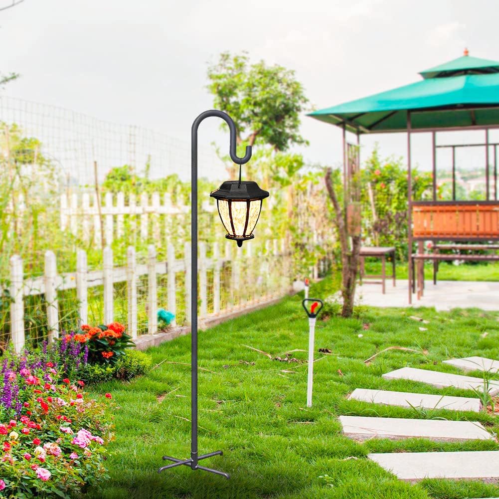 Shepherd Hooks 79 Inch Adjustable for Bird Feeder Lantern Plant Hook Garden Stake Plant Stand Hanger for Outdoor Flower Basket, Bird Feeder Hanger Weddings Decor