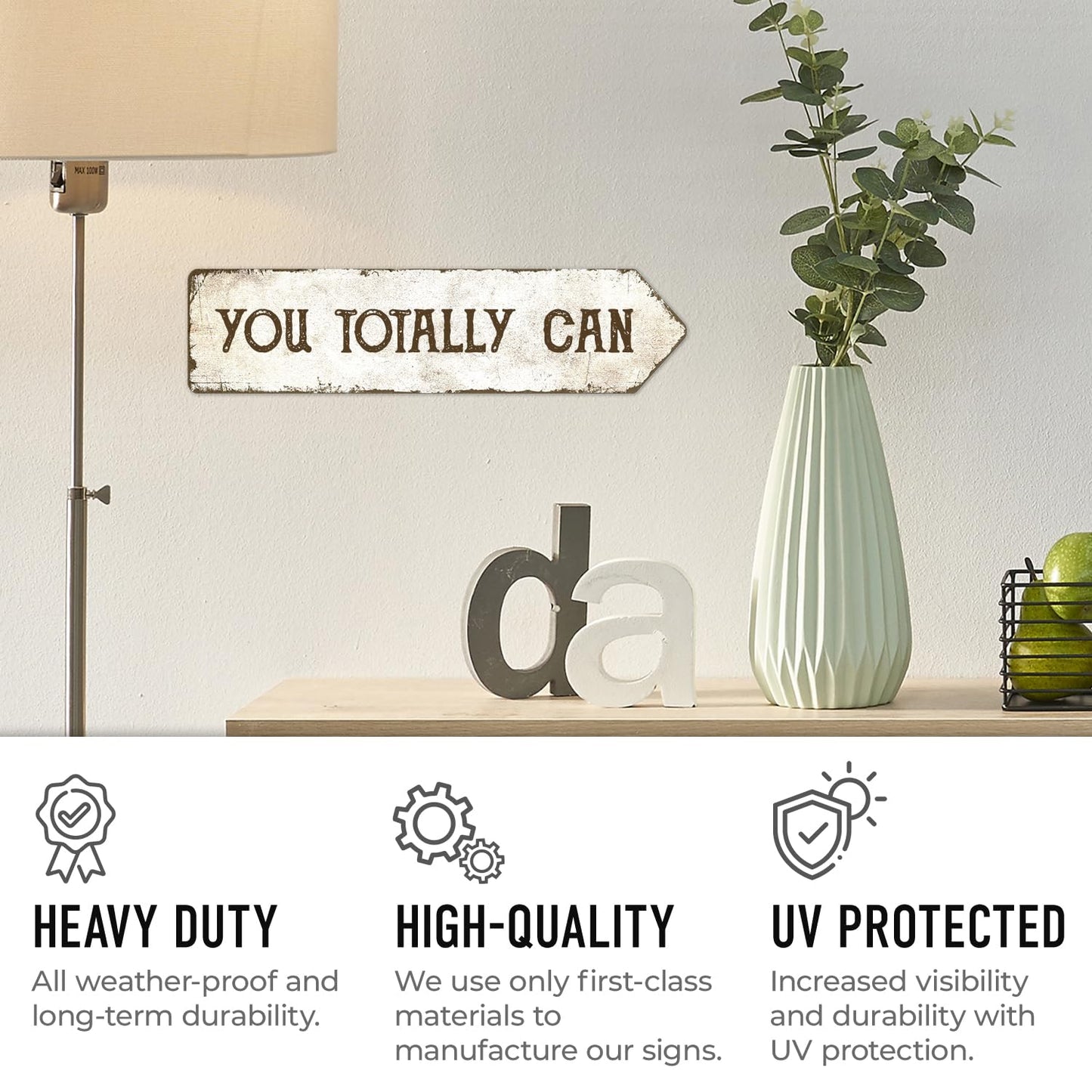 Rustic Custom Sign, Personalized Metal Signs, Gift for Him Men Dad, Man Cave, Indoor and Outdoor Use 3x12 Inches, ACM Right, Fade Resistant, Made in USA by Sigo Signs