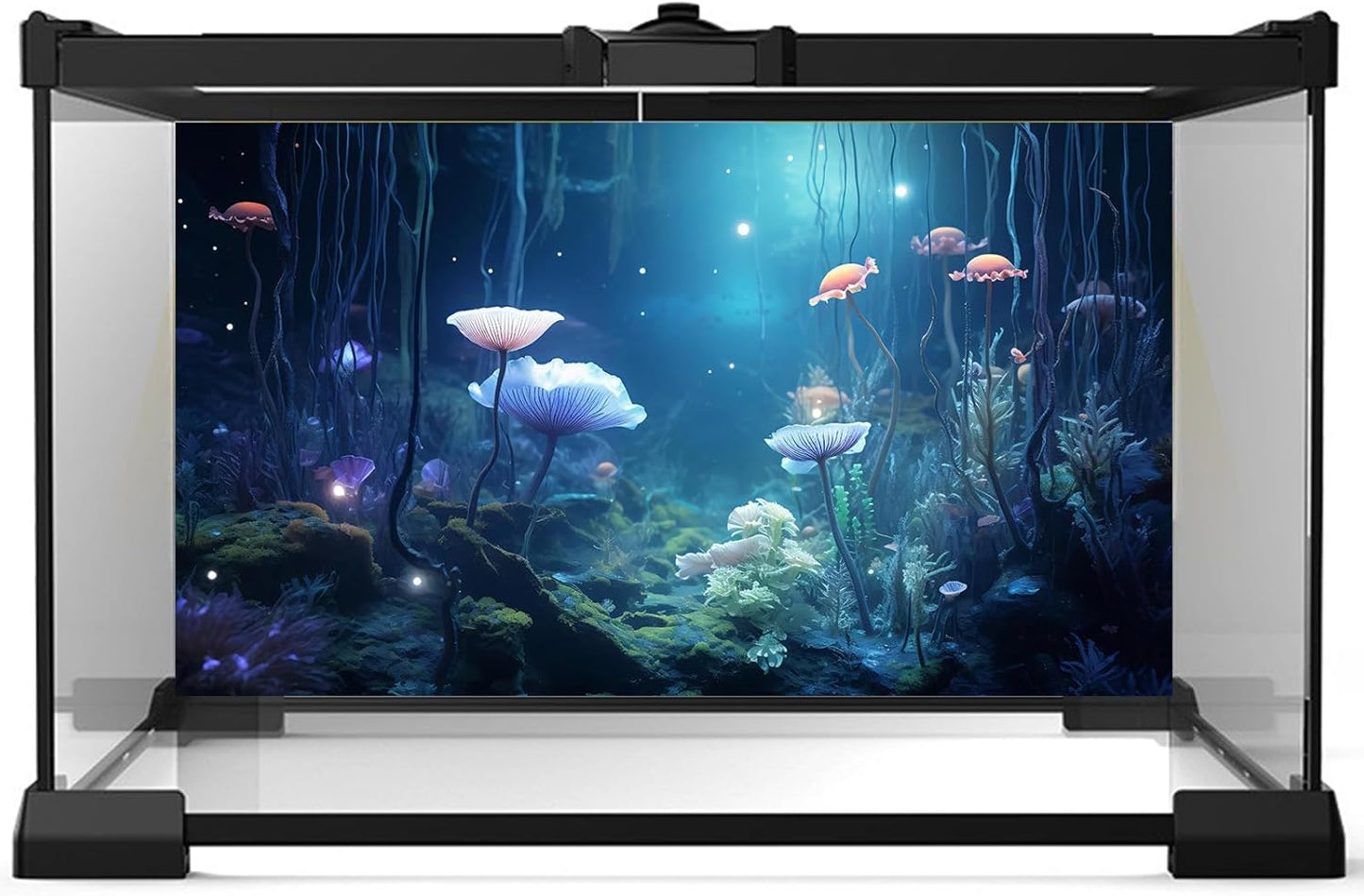 Aquarium Background Surreal Underwater Garden Fish Tank Background Lush Moss Aquatic Plants Tropical Style Landscape Terrarium Tank Backgrounds Under Sea World Aquarium Tank Wallpaper Poster 48x18in