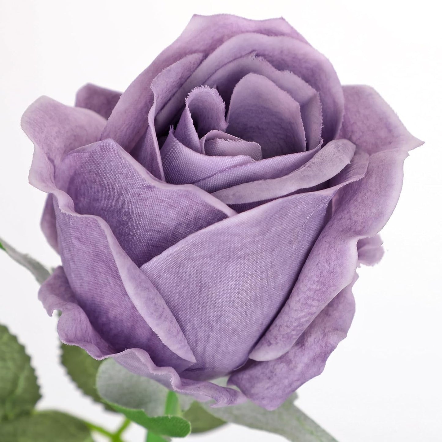 Artificial Realistic Roses Lilac Flowers 24" Real Touch Silk Roses Bouquet Long Stems Rose Fake Roses Decor for Home Party Wedding Table Centerpieces Roses Realistic - 5 Pcs