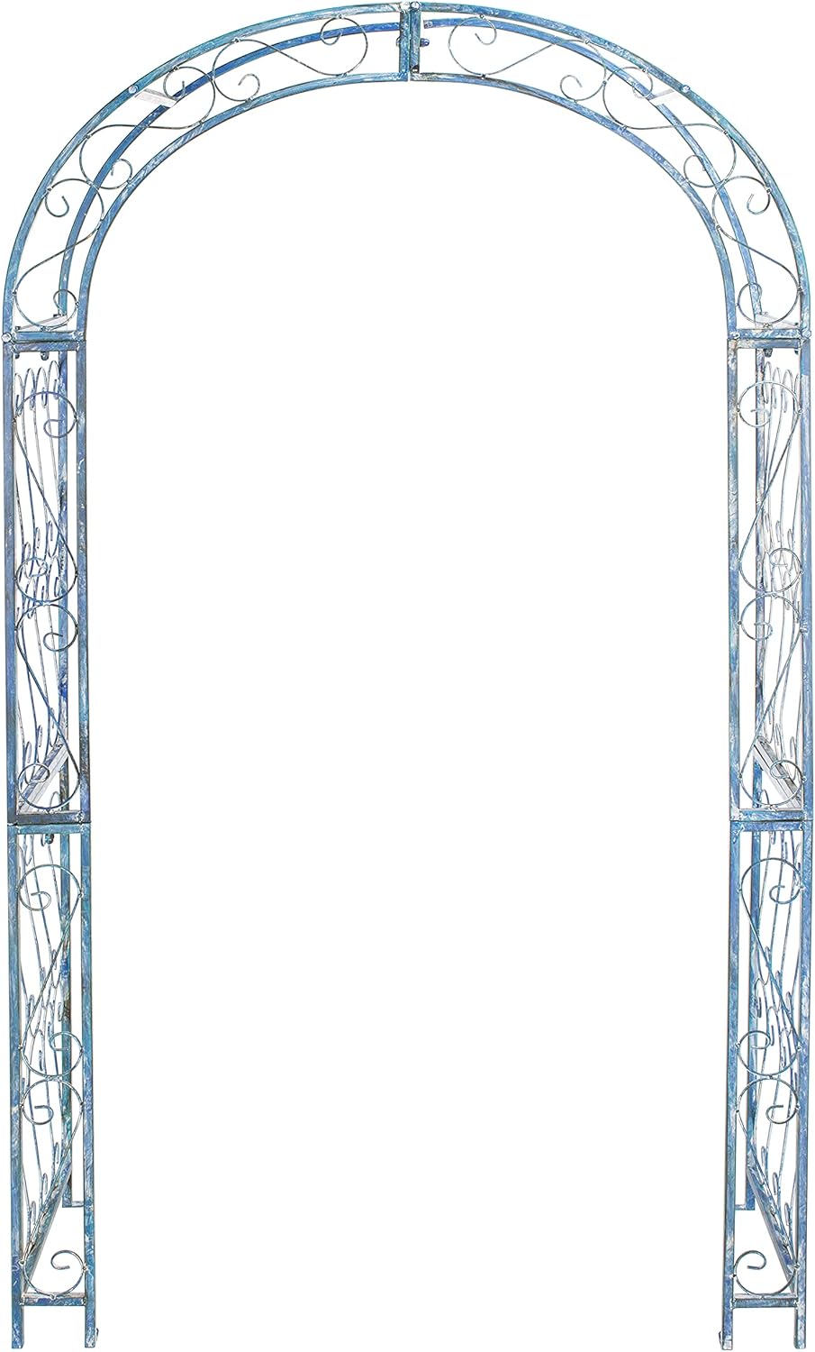SAFAVIEH PAT5007C Outdoor Collection Pagan Victorian Antique Blue Arch