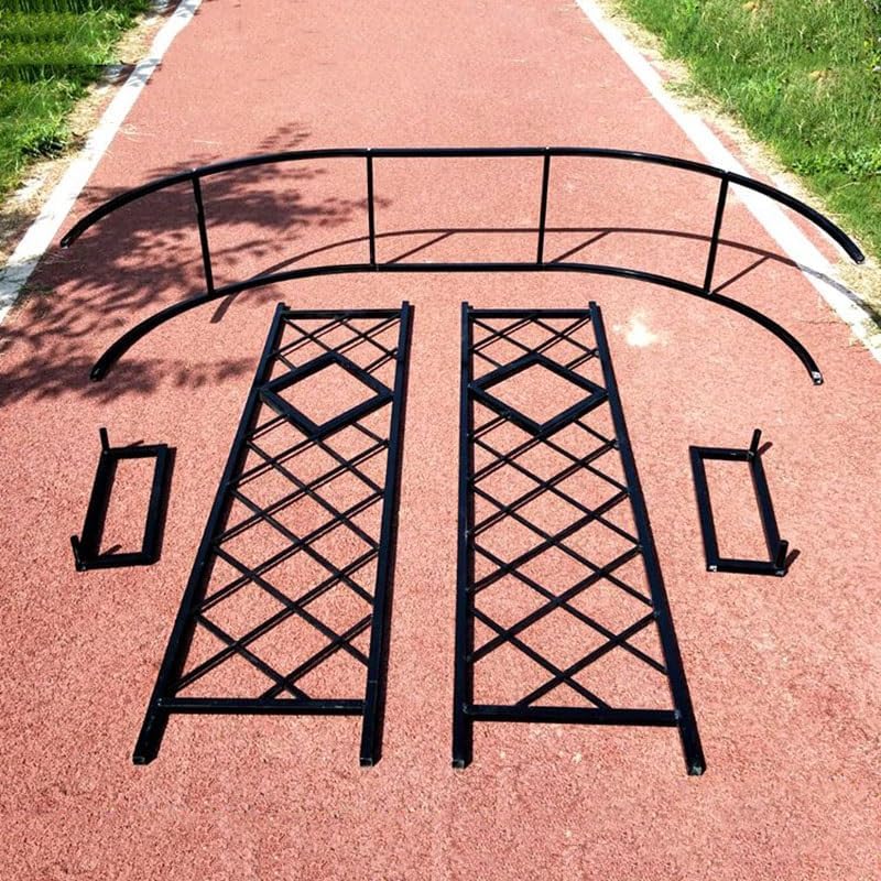 Heavy Duty Steel Garden Arbor & Trellis Arch for Grape Vines Climbing Plants Pergola Outdoor Theme Decoration Archway 180cm 260cm 340cm 140cm (Color : Black, Size : 134" W x 91" H)