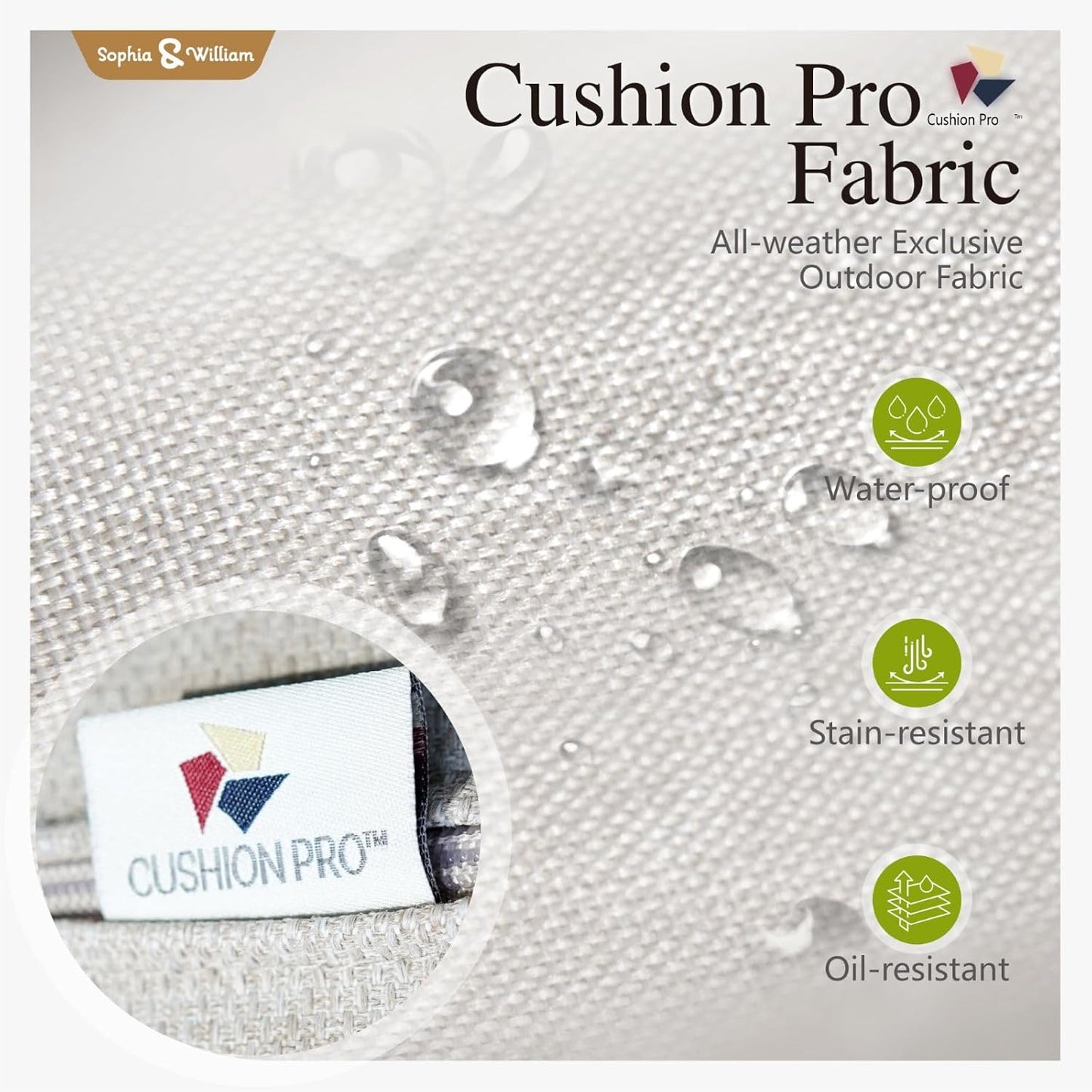 Sophia & William Half-Moon Patio Furniture Set, Curved Outdoor Sofa for 8 with Coffee Table, Wicker Sectional Sofa Outdoor Conversation Sets,Beige