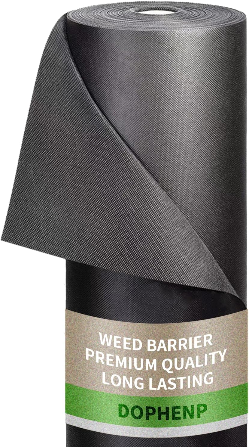 Non-Woven Weed Barrier Landscape Fabric, Durable Heavy-Duty Weed Removal Block, Easy to Set, Excellent Weed Control (3.2 oz) (2.6FT*32FT)