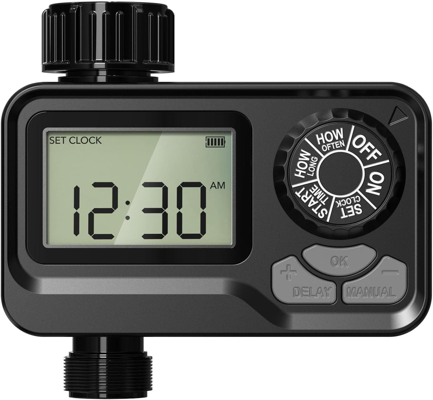 BN LINK Programmable Sprinkler Timer with Rain Delay – Waterproof Digital Water Timer for Garden Hoses, Manual & Automatic Irrigation System, 1 Outlet