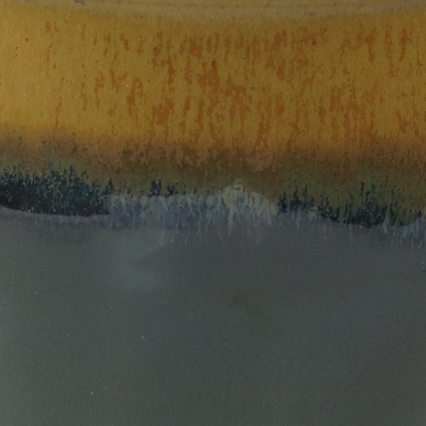 Sunnydaze Studio Large Ceramic Plant Pot - Round Outdoor Glazed Ceramic Planter Pot with Drainage - Forest Lake Green - 14.5"