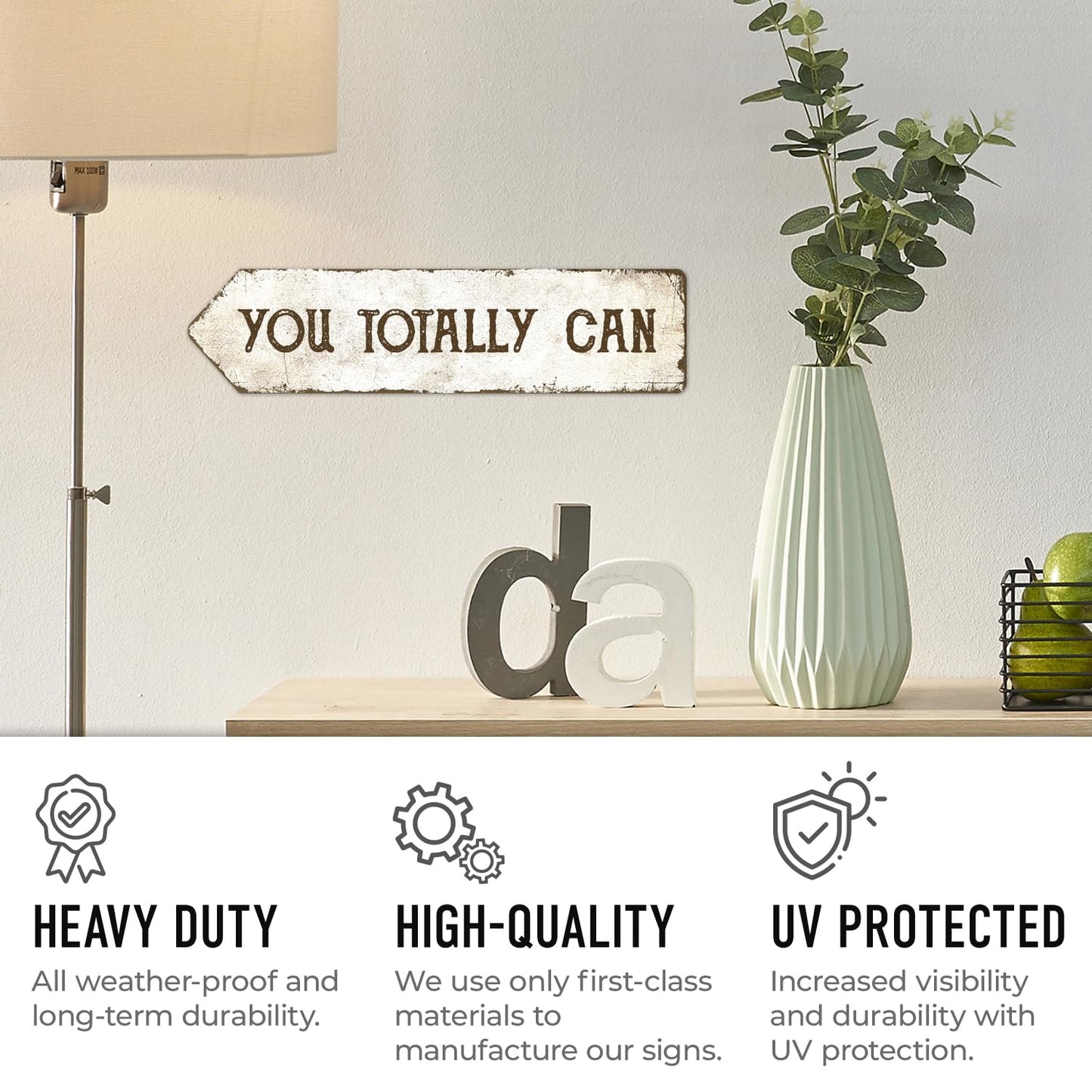 Rustic Custom Sign, Personalized Metal Signs, Gift for Him Men Dad, Man Cave, Indoor and Outdoor Use 3x12 Inches, ACM Left, Fade Resistant, Made in USA by Sigo Signs