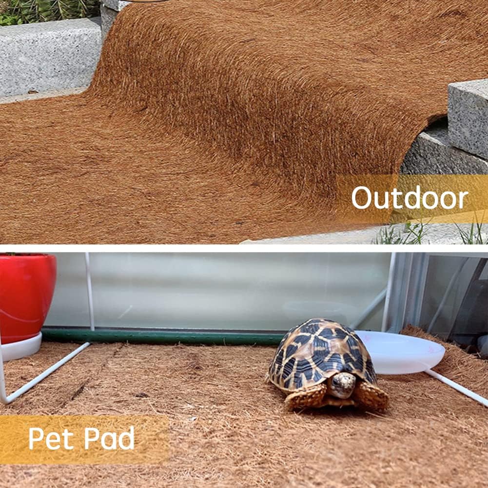 Coco Liner Roll, Yarrdfir 12x40 inch Natural Coconut Liners for Planter Flower Basket, Reptile Carpet, Natural Coconut Fiber mat, Garden Decoration, Animal pet pad