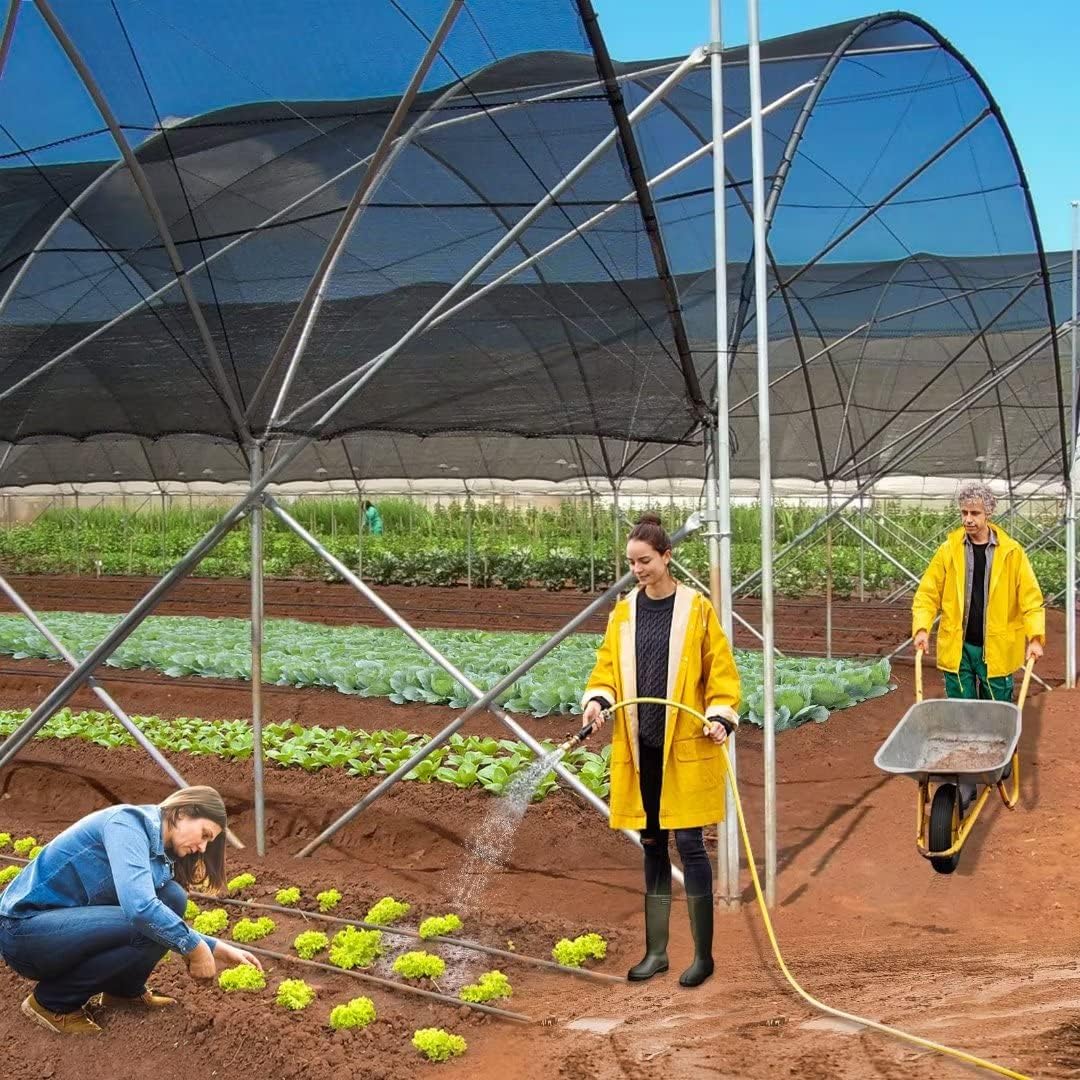Shade Cloth for Garden Plants Greenhouse, 40-50% Sunblock Neting -for Outdoor Garden Lawn Plant Sun Shade Cloths for Kennel Chicken Coop Easier to Hang Net Cover