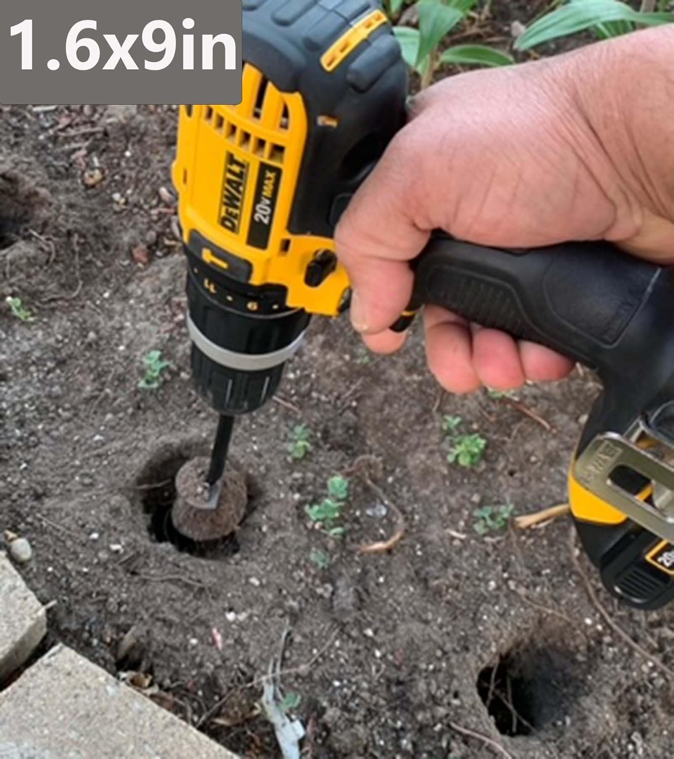 5 Set Auger Drill Bit for Planting,Heavy Duty Garden Auger Spiral Drill Bit Bulb Planter Tool for Planting Bedding Plants,Universal for Cordless Drill(1.6"x9",1.6"x16.5",3.5"x16",4"x12",2"x32")