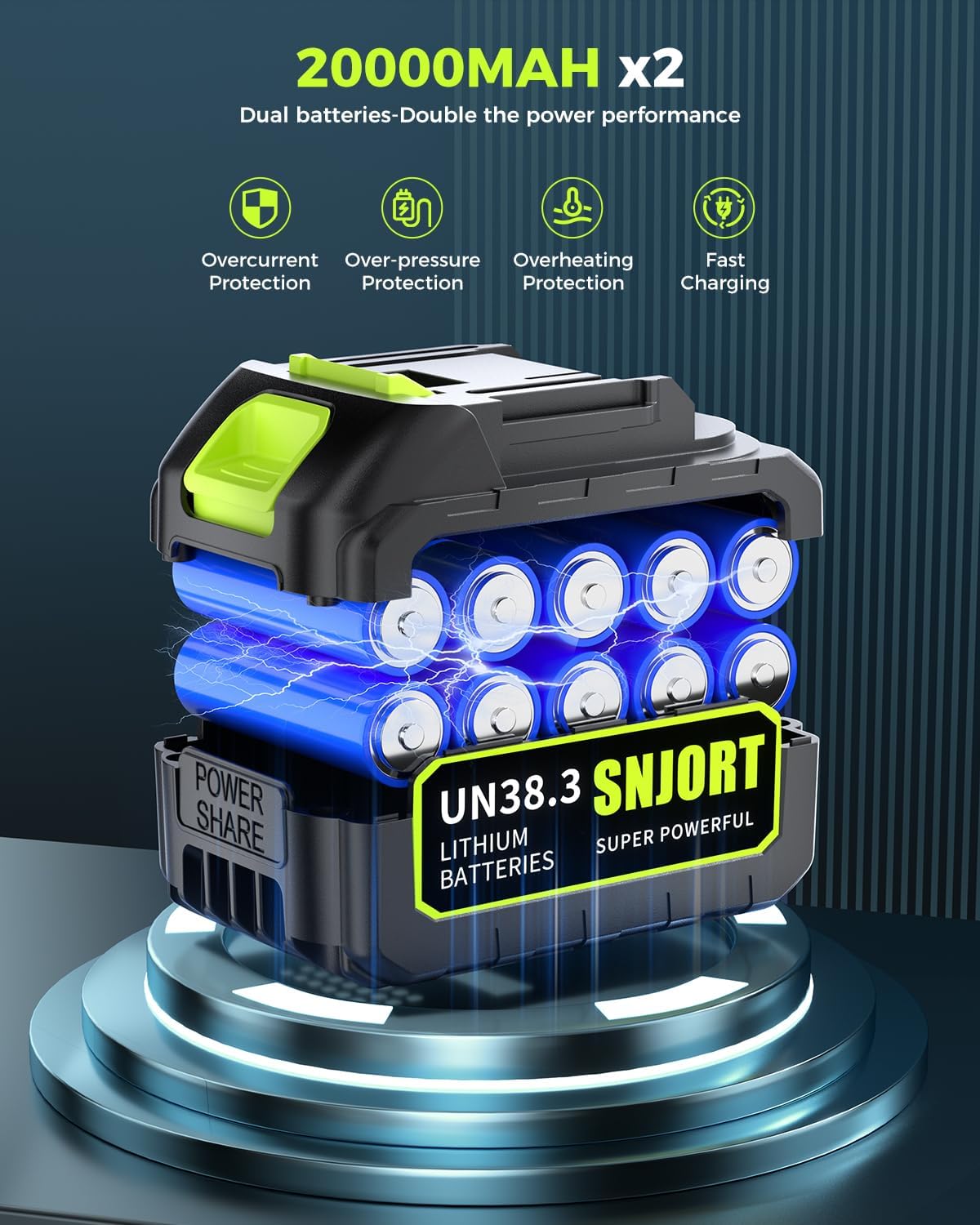 Leaf Blower Cordless with Battery and Charger,800,000 RPM,Extended Nozzle,Lightweight Handheld Design,Blower for Patio Cleaning,car Blowing Water,Blowing Leaves and Dust（Grass Green）