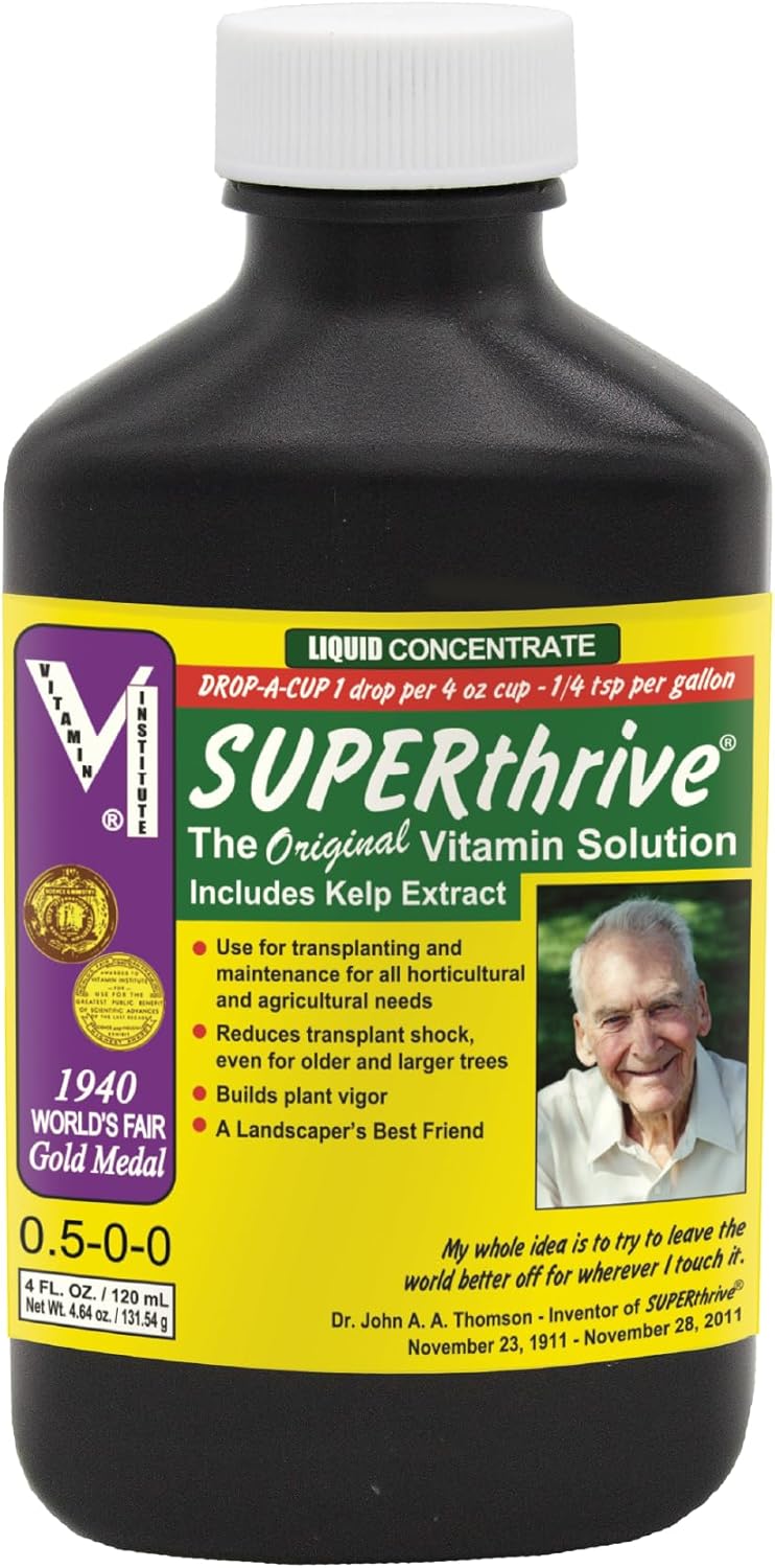 SUPERthrive The Original Vitamin Solution - Liquid Concentrate, May Add to Any Fertilizing Program, 4 fl. oz.
