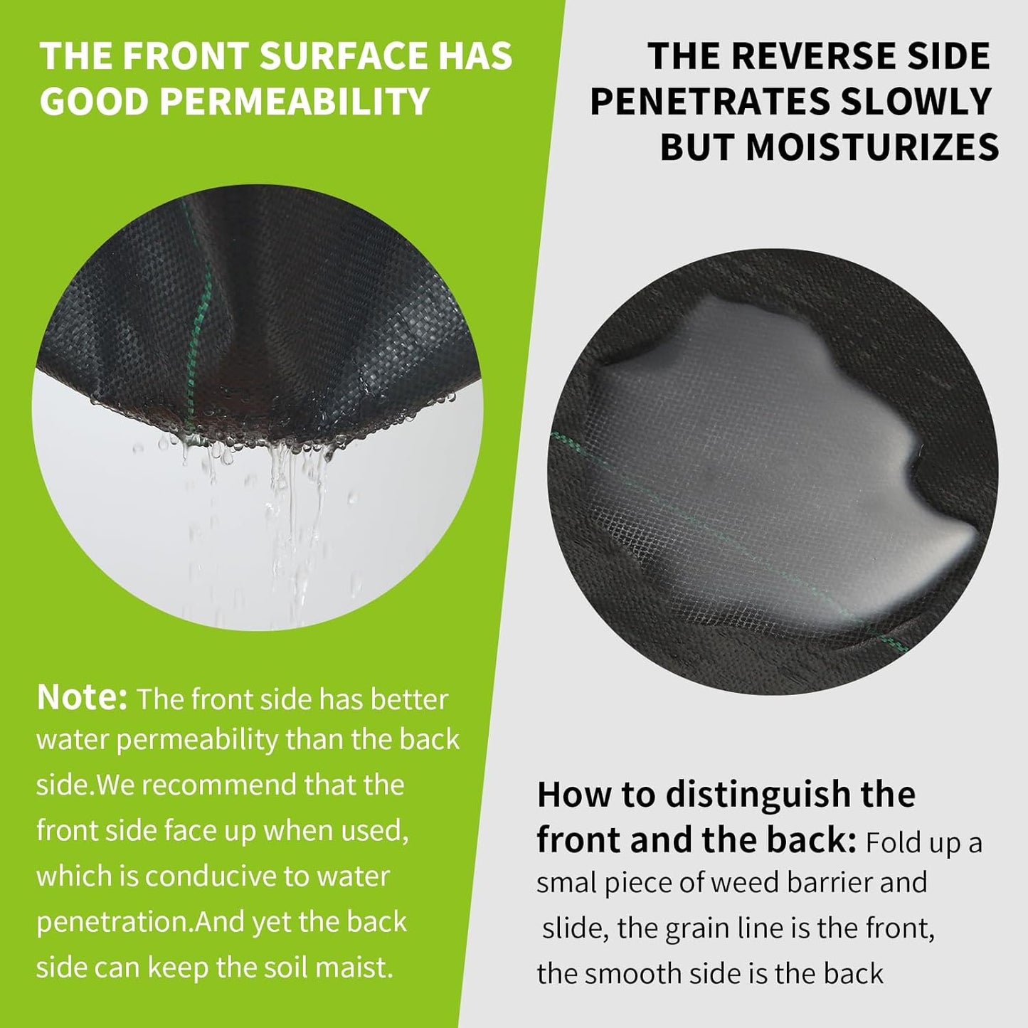 3x100ft 3.2OZ,Weed Barrier Landscape Fabric Heavy Duty, Woven Weed Control Fabric, High Permeability Good for Flower Bed, Geotextile Fabric Underlayment, Driveway (6.5ft*49ft)