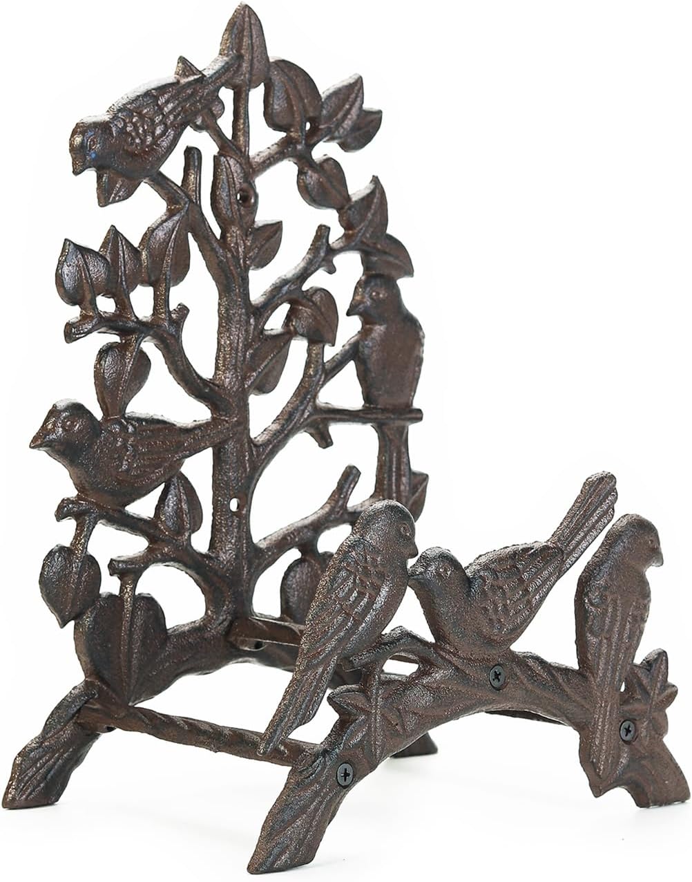 Sungmor Heavy Duty Cast Iron Hose Holder,Garden & Yard Decorative Birds Wall Mounted Hose Butler,Water Pipe Holds,Rack,Hanger,Antique Wall Decorations