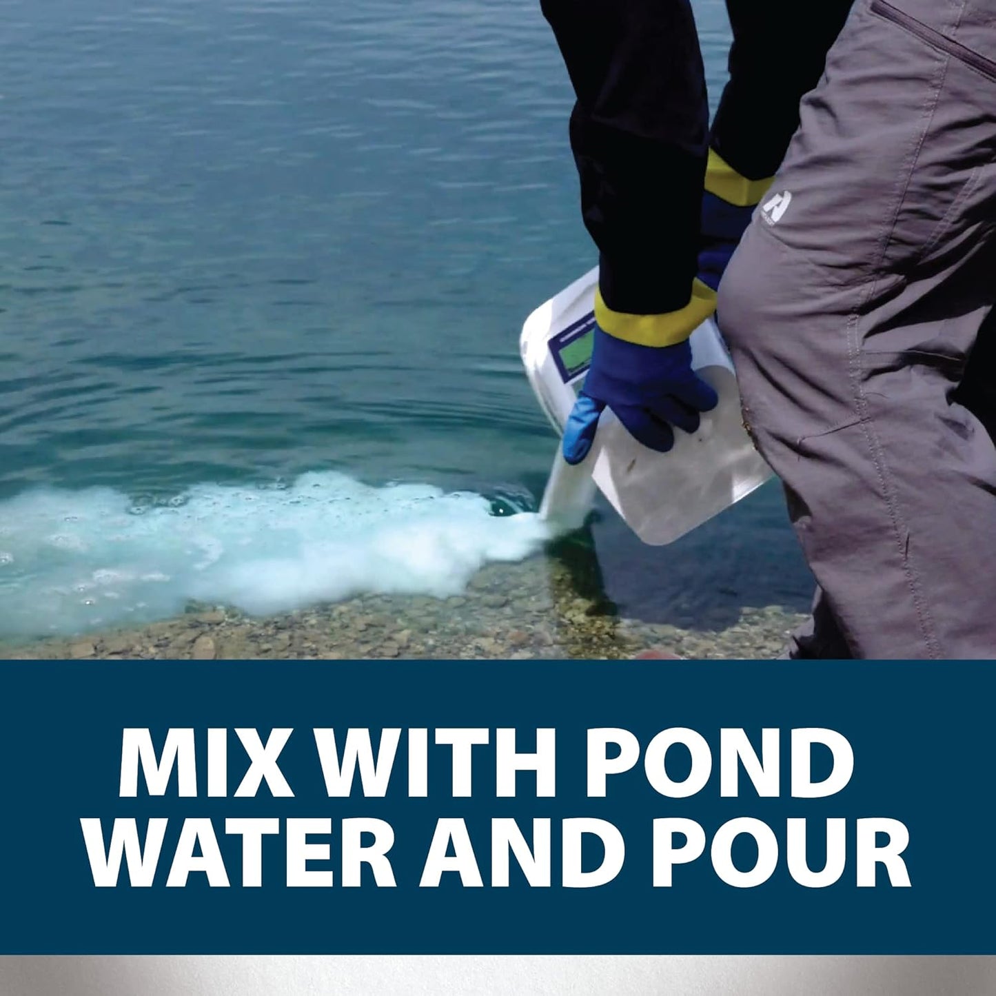 Airmax Wipeout Pond Weed Defense, Herbicide & Aquatic Weed Control, Controls Duckweed & Other Unwanted Submerged & Floating Vegetation, Easy-to-Use & Long Lasting, All-Season Treatment - 32 Ounce
