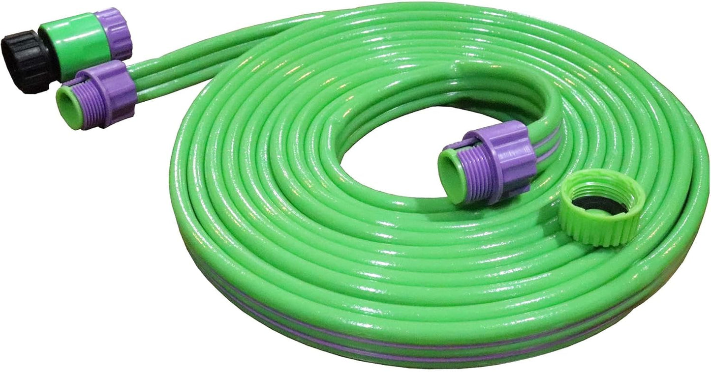 TentandTable PVC Plastic Water Misting Hose | 20-Foot Long | for Inflatable Water Slide Bounce Houses