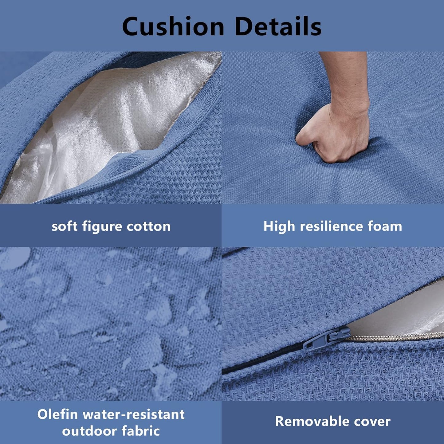 Outdoor Loveseat Small Patio Furniture 2 Seater Sofa Brown Wicker Couch Rattan Settee for Single-Family House