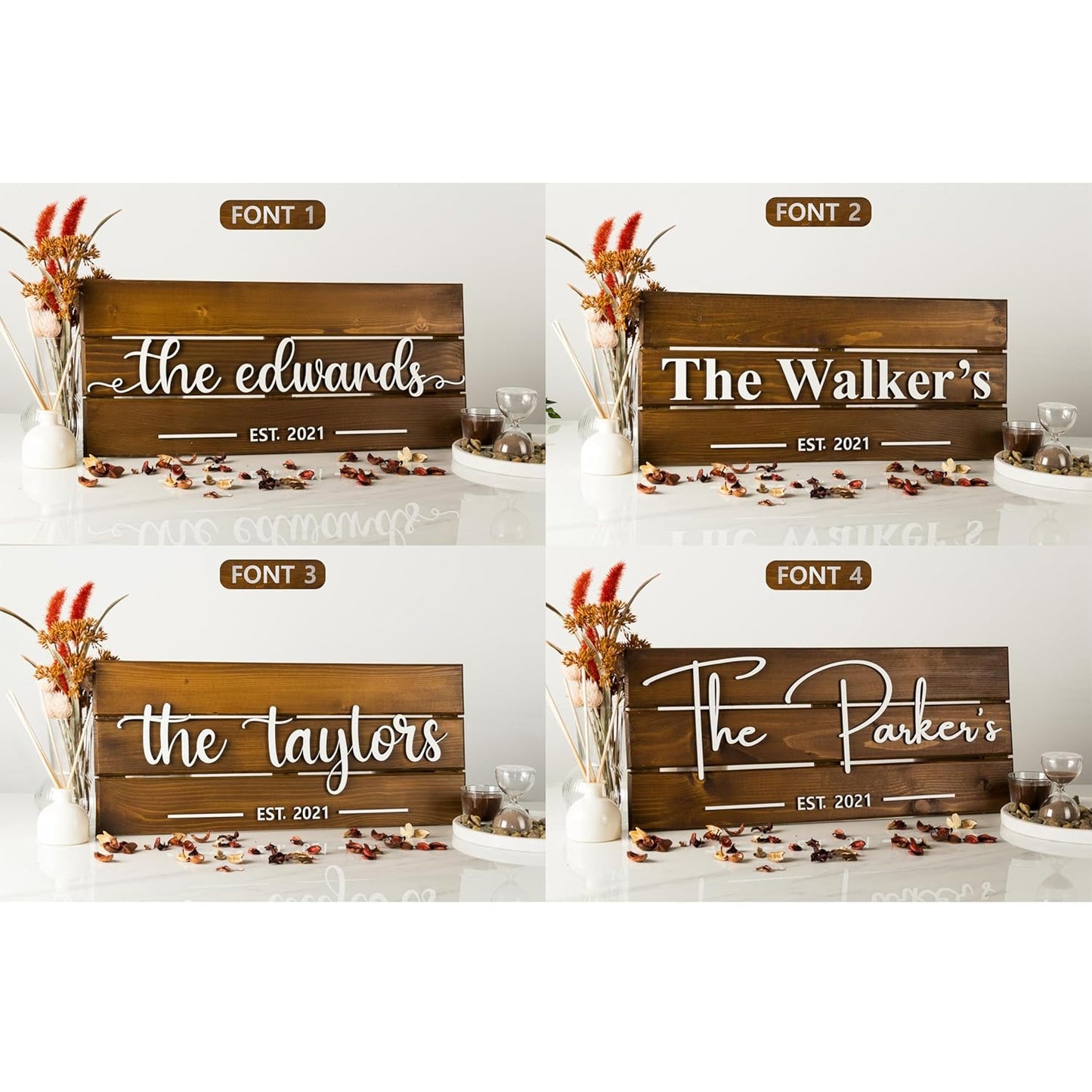 Custom Wood Sign | Personalized Family Name Sign | Last Name Pallet Sign | Wedding Gift | Home Wall Decor | Anniversary Gift (Large)