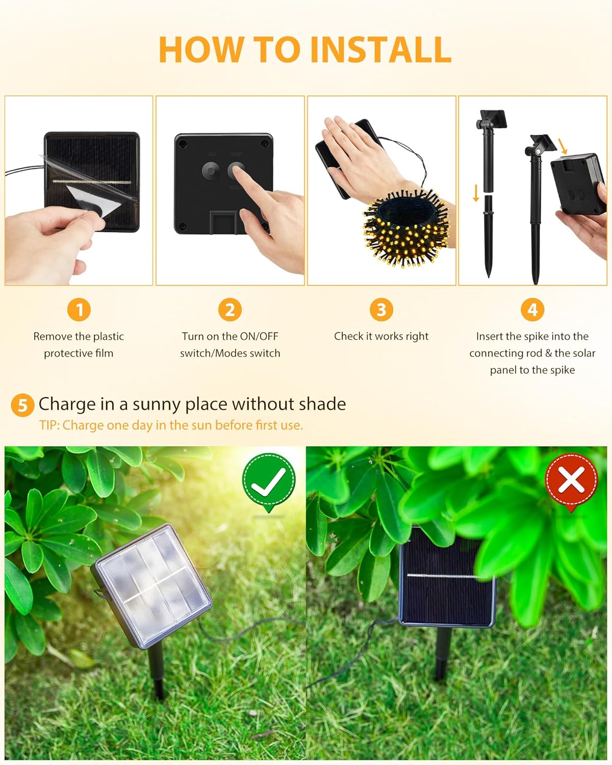 Brightown 2 Pack Solar String Lights for Outside, 92Ft 240 LED Solar Lights Outdoor Waterproof with 8 Modes, Solar Outdoor String Light for Patio Yard Tree Garden Party Decorations, Warm White