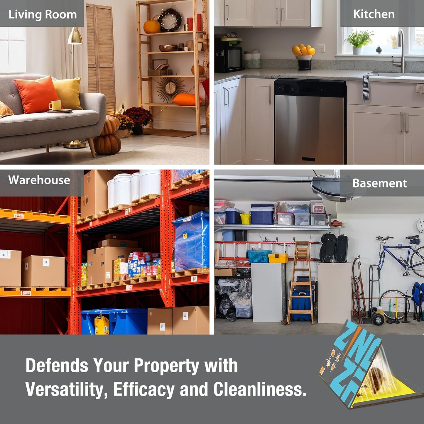 Mouse Trap Glue Board 13-Pack,3X Faster Catch with Built-in Sesame Scent, Sticky Trap for Crawling Pests, Rats & Mice Extra Heavy & Sticky, Biodegradable, Indoors Home & Commercial