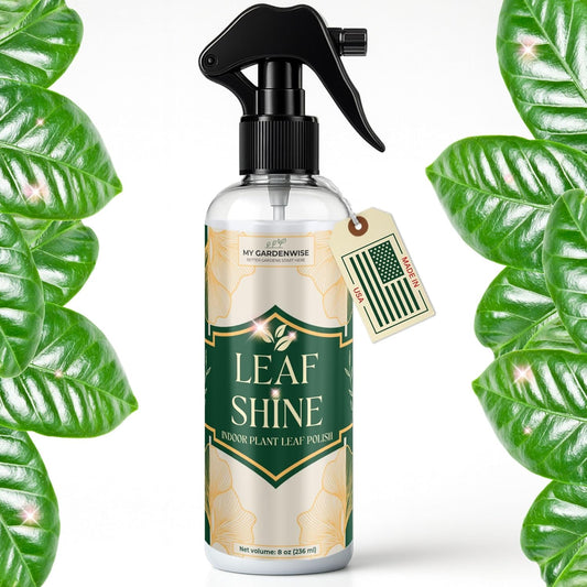 Leaf Shine Spray for Indoor Plants – Plant Leaf Cleaner & Shine for Real House Plants – Fragrance-Free, Non-Sticky, Streak-Free Finish, 8 fl oz