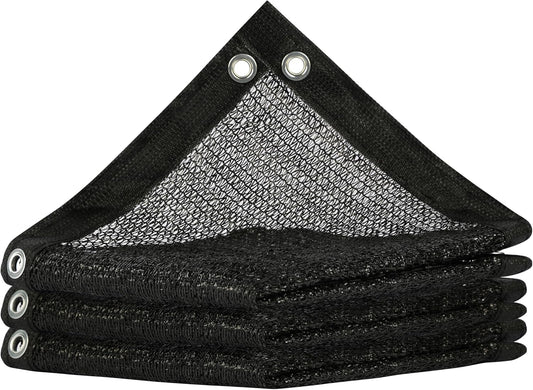 ShadeMart 50% Shade Cloth for Plant, Black 4FT x 72FT Custom Size Outdoor Shade Tarp, Shade Cover with Upgrade Grommets and Zip Ties, Netting Sunblock Net for Vegetables Flower Garden Greenhouse