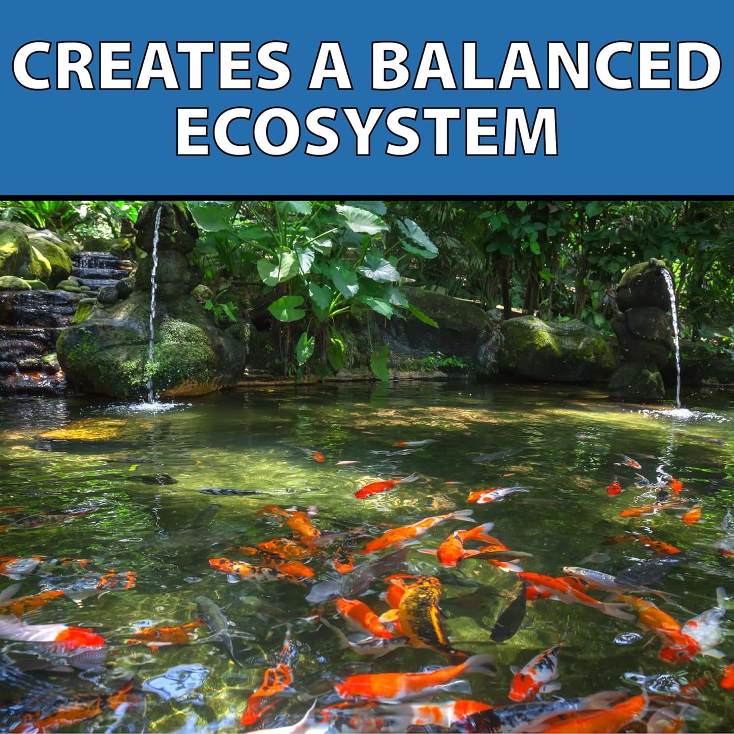 CrystalClear Barley Extract Water Garden & Fountain Clarifier, Natural Liquid Concentrate to Treat Cloudy Ponds, Koi Fish, Plant & Pet Safe, 2.5 Gallon