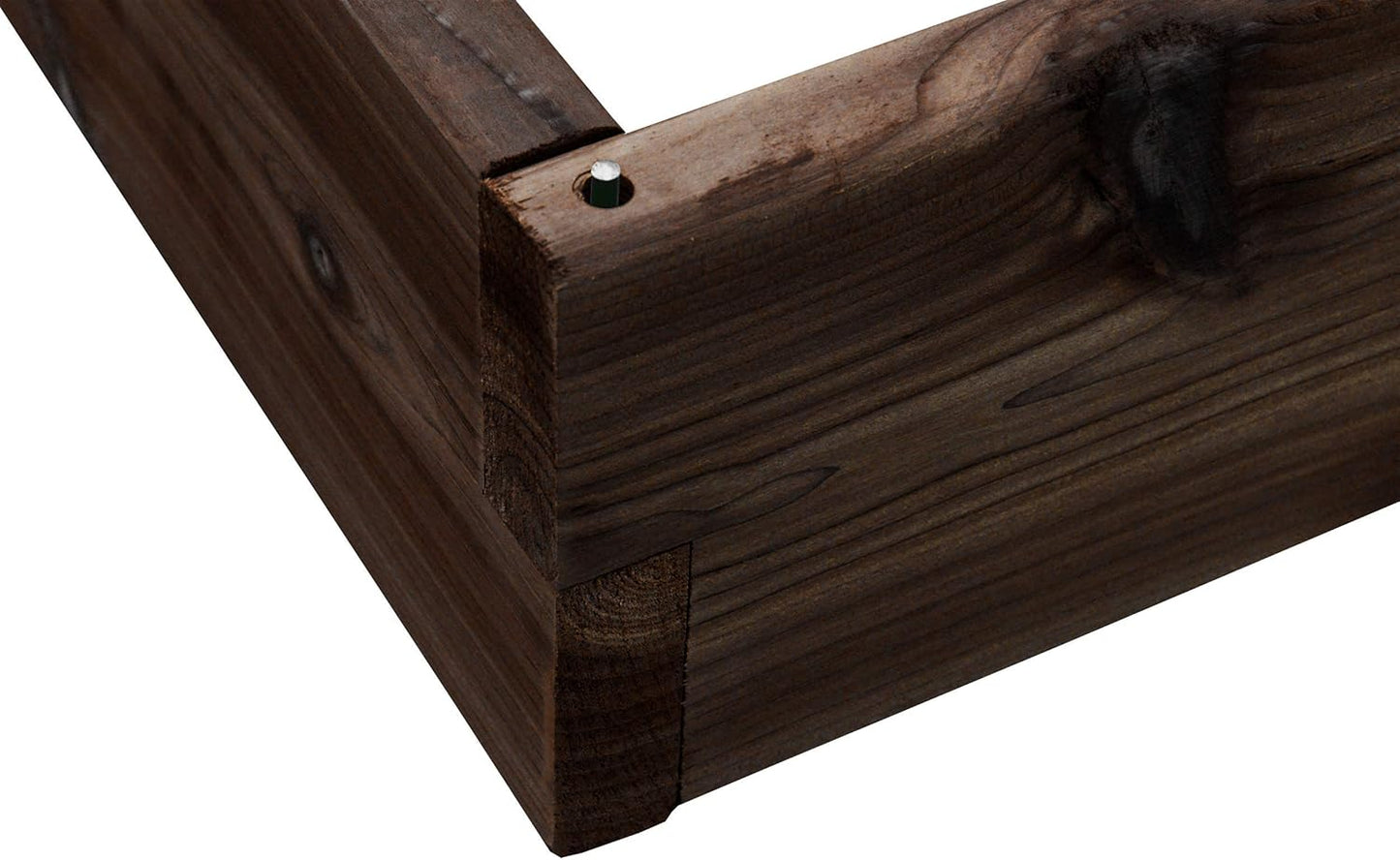 Red Cedar Wood Raised Vegetable Garden Bed - Amish Made in USA (5.5" Raised Bed, Walnut Stain)