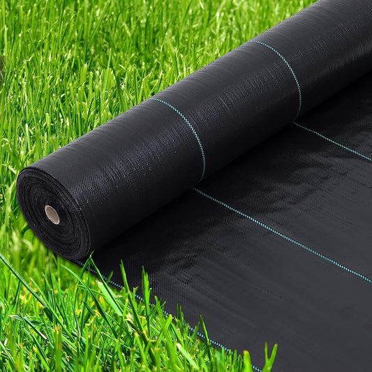 Garvee 4ft x 250ft Premium Weed Barrier Landscape Fabric, 5oz Heavy Duty, Weed Control Fabric, High Permeability Good for Flower Bed, Driveway Fabric Ground Cover