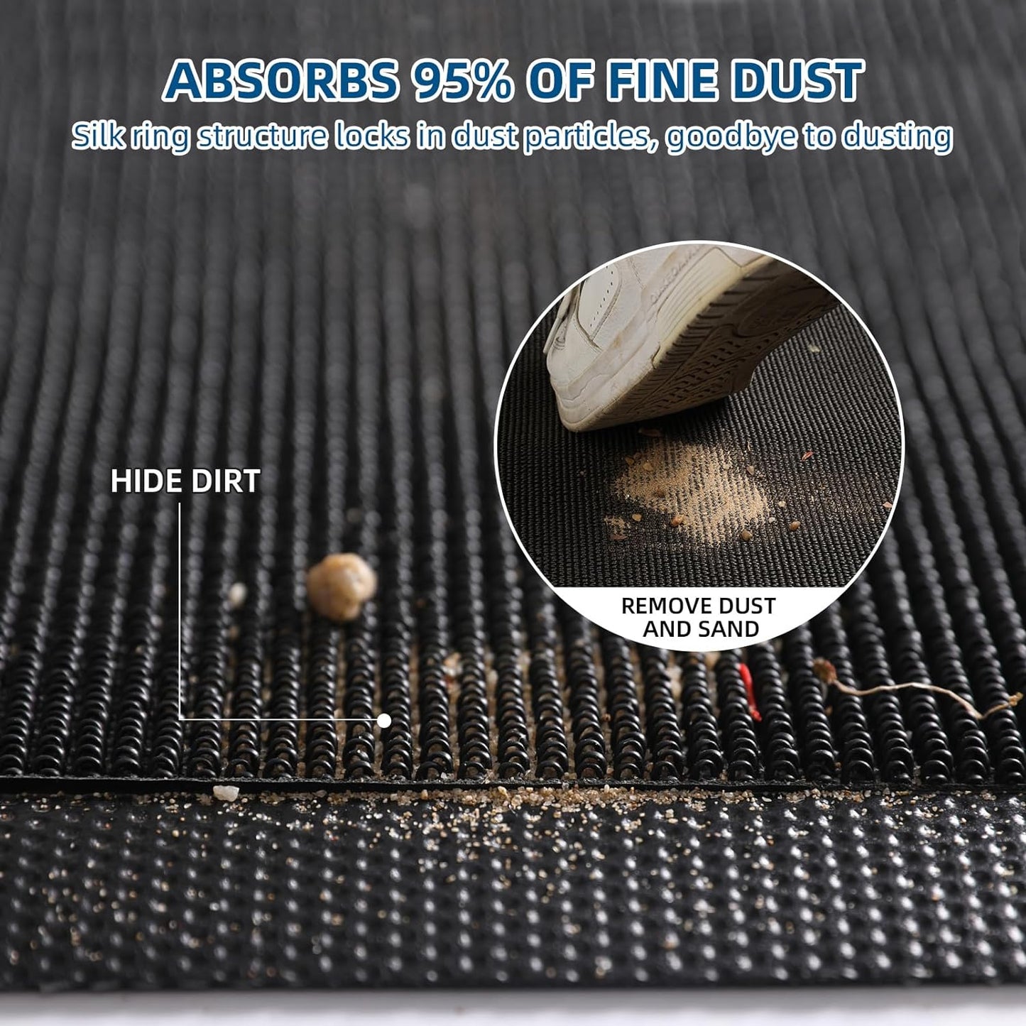 Custom Commercial Grade Floor Mat Doormat Entryway Area Rug Welcome Carpet for Business Home Indoor/Outdoor Non Slip Washable Durable