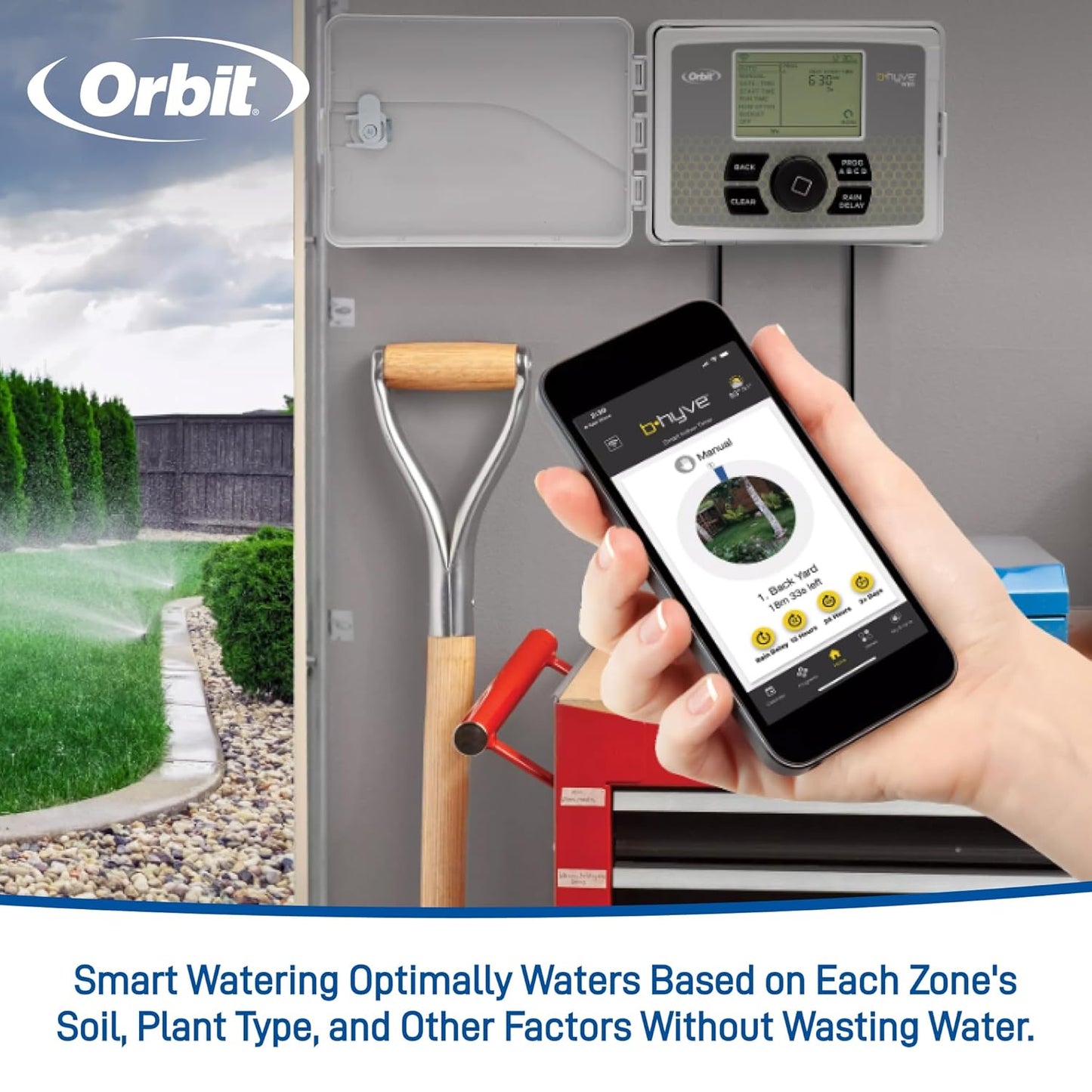 Orbit 57950 B-hyve 12-Zone Smart Indoor/Outdoor Sprinkler Controller