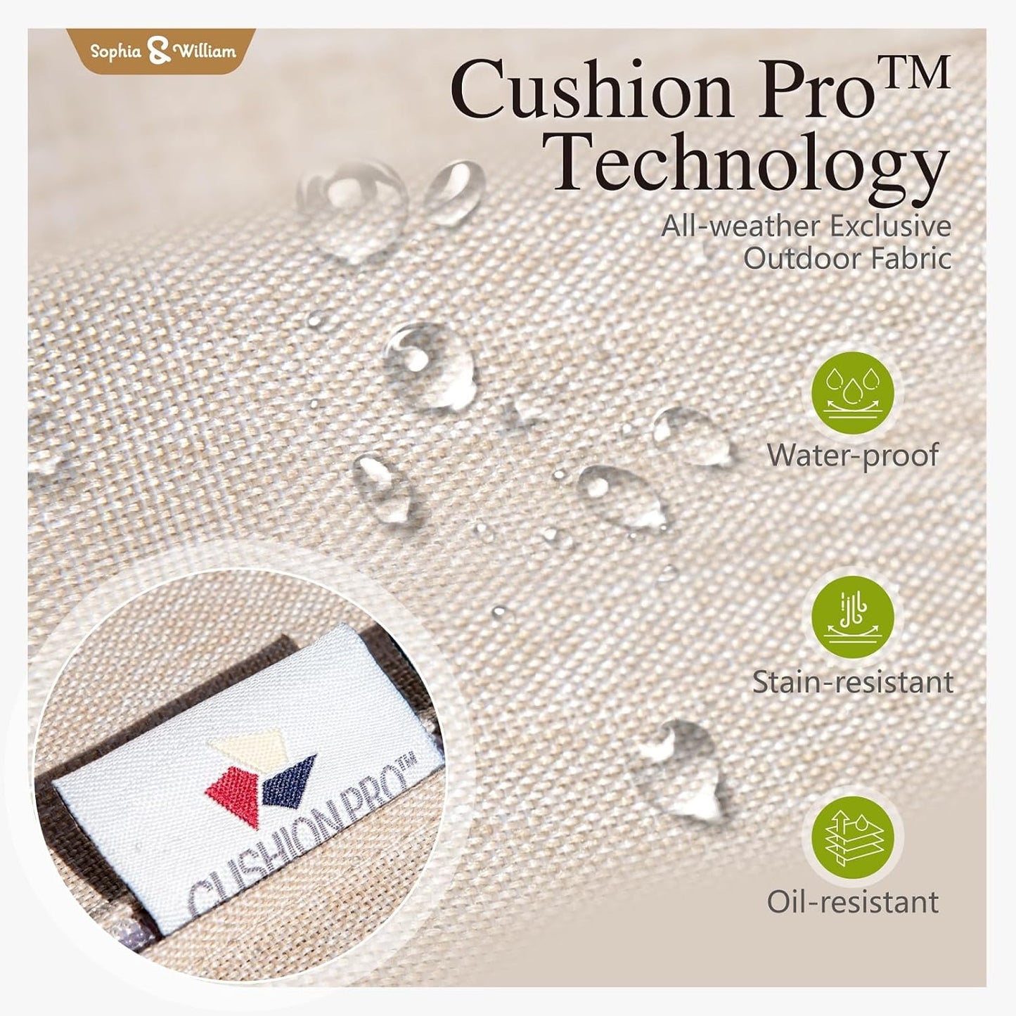 Sophia & William Patio Furniture Set with Fire Pit Table, 11 Piece Half Moon Outdoor Wicker Sectional Sofa Set, Rattan Conversation Set with 56-Inch Fire Pit Table & Ottoman (Beige)