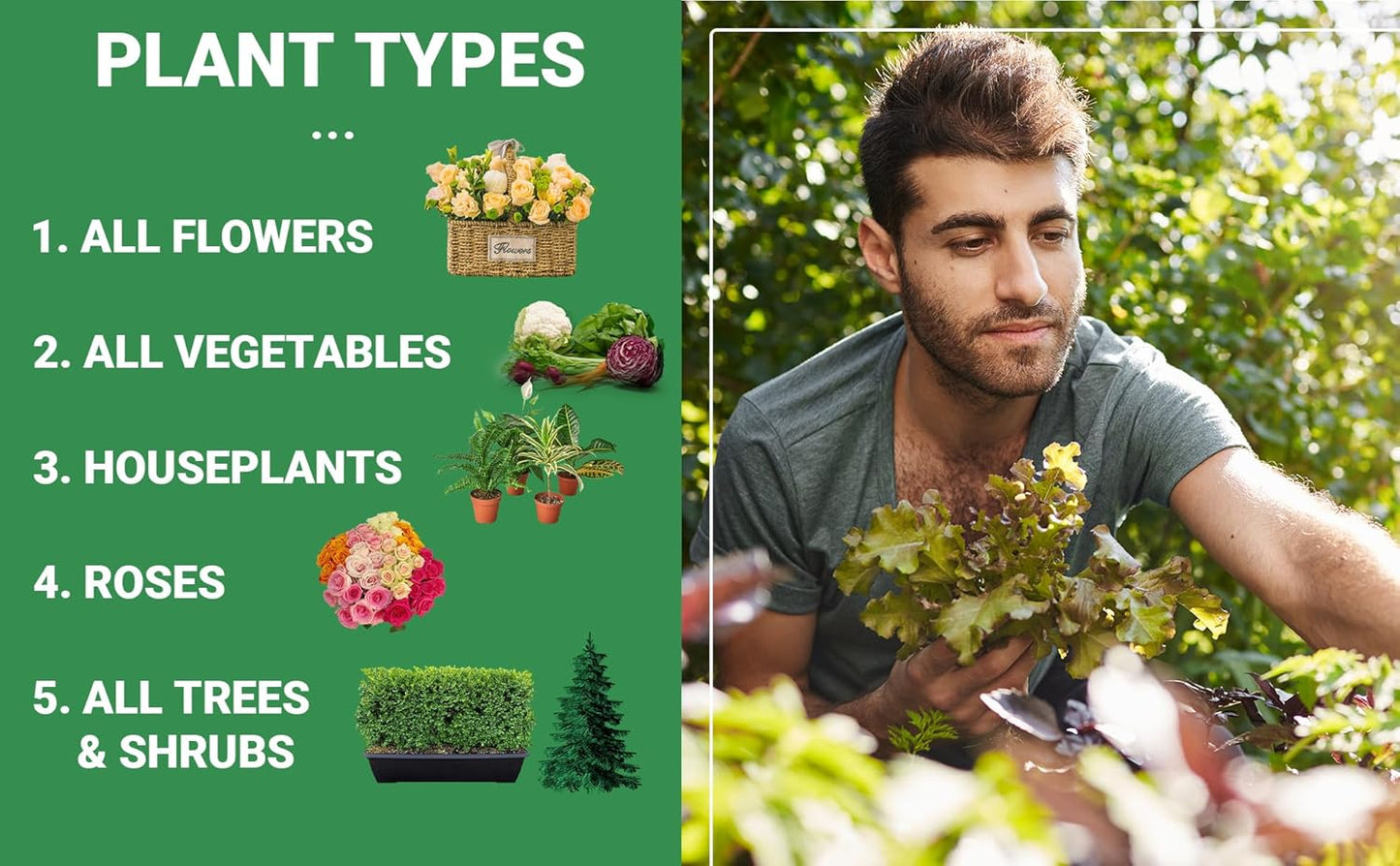 6-6-6 All-Purpose Professional Plant Food Fertilizer; Ideal for Winter Care & Spring Feeding, Perfect Balanced NPK for Indoor and Outdoor Plants (3 QUARTS)