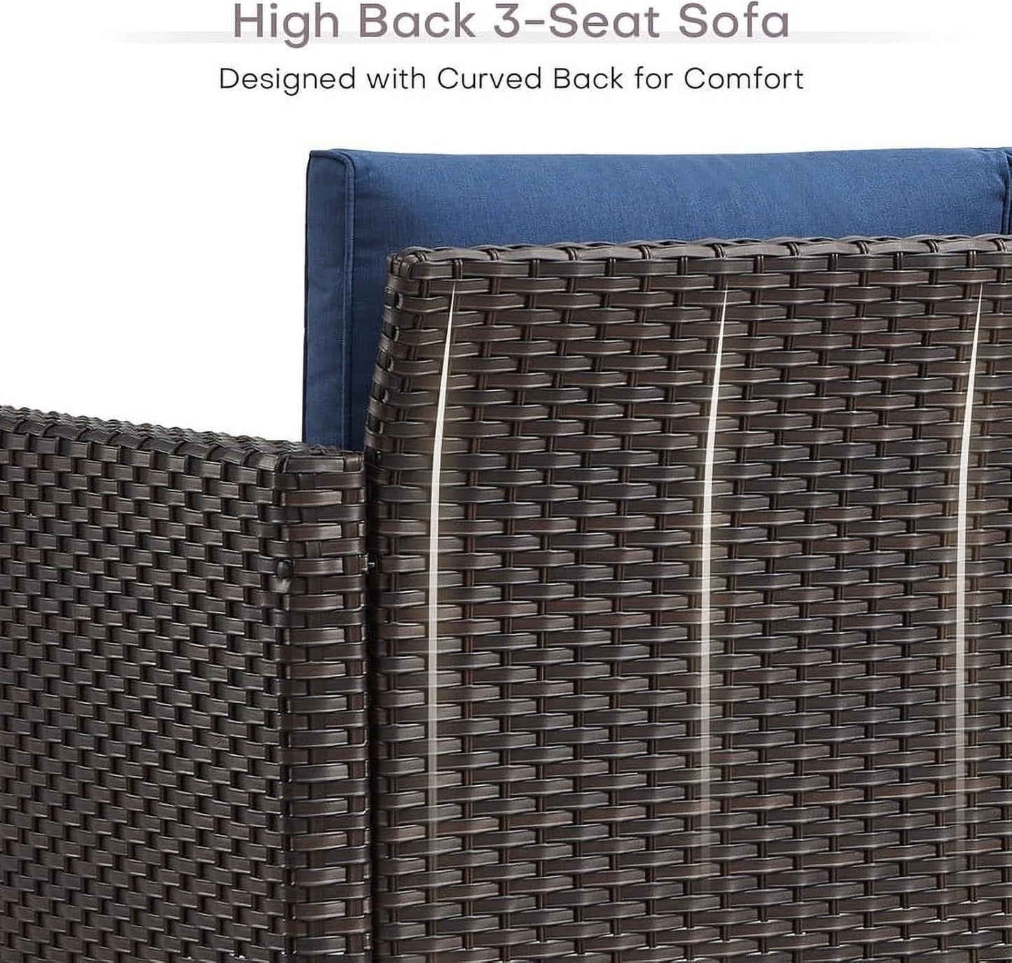 HUMMUH Outdoor Swivel Chairs Set of 2,PE Wicker Patio Furniture Rocker Glider Chairs for Porch Balcony Deck Garden