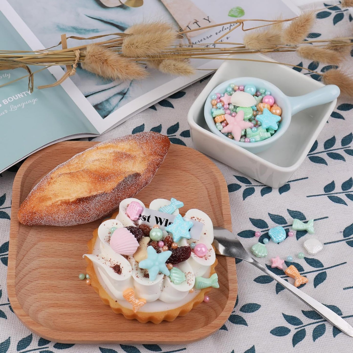 Mermaid Sprinkle, Pastel Sugar Edible for Cake Decorating, Mix Starfish, Shells, Fishes, Beaches and Ocean themes for Baking, Ice Cream, Cookies, Cupcake Topping