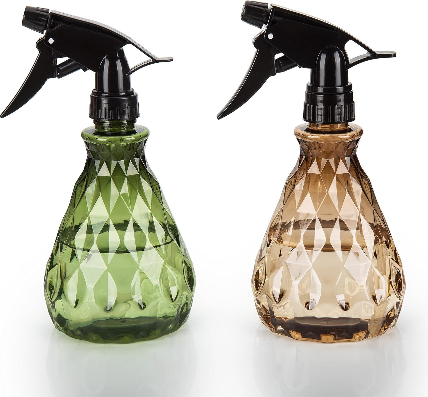 2 Pcs Spray Bottles, 500 ml/17 oz Empty Water Spray Bottles, Plastic Reusable Adjustable Mist Sprayer Squirt Bottles Containers Refillable for Cleaning Solutions, Gardening, Plants