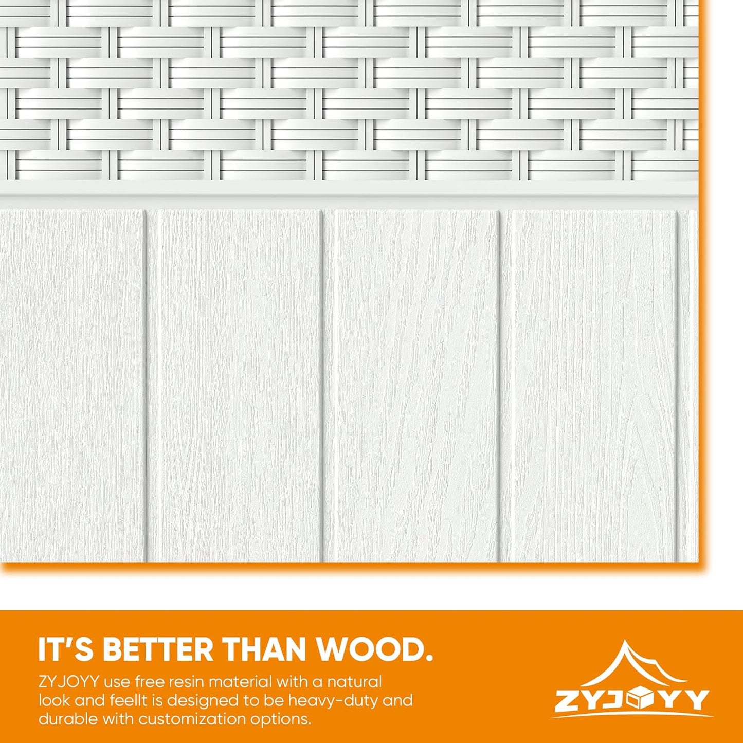 33 Gallon Resin Deck Box, Weatherproof Outdoor Storage Box for Patio, Garden and Yard, Lockable Waterproof Bin for Tools, Cushions, and Accessories, White