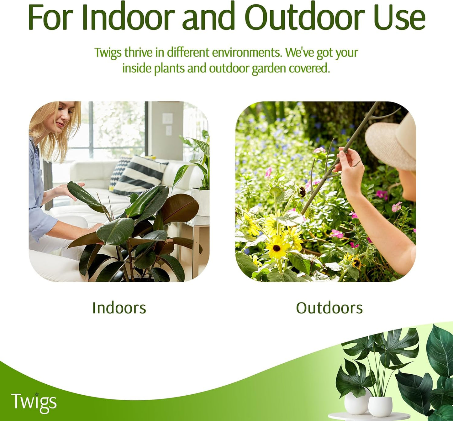 Stackable Plant Support Stakes, Stem Holder Structure for Indoor & Outdoor, Garden Accessories for Climbing & Potted Plants, Trellis Alternative - Peony (Light Green), 10 Pack, 17" L