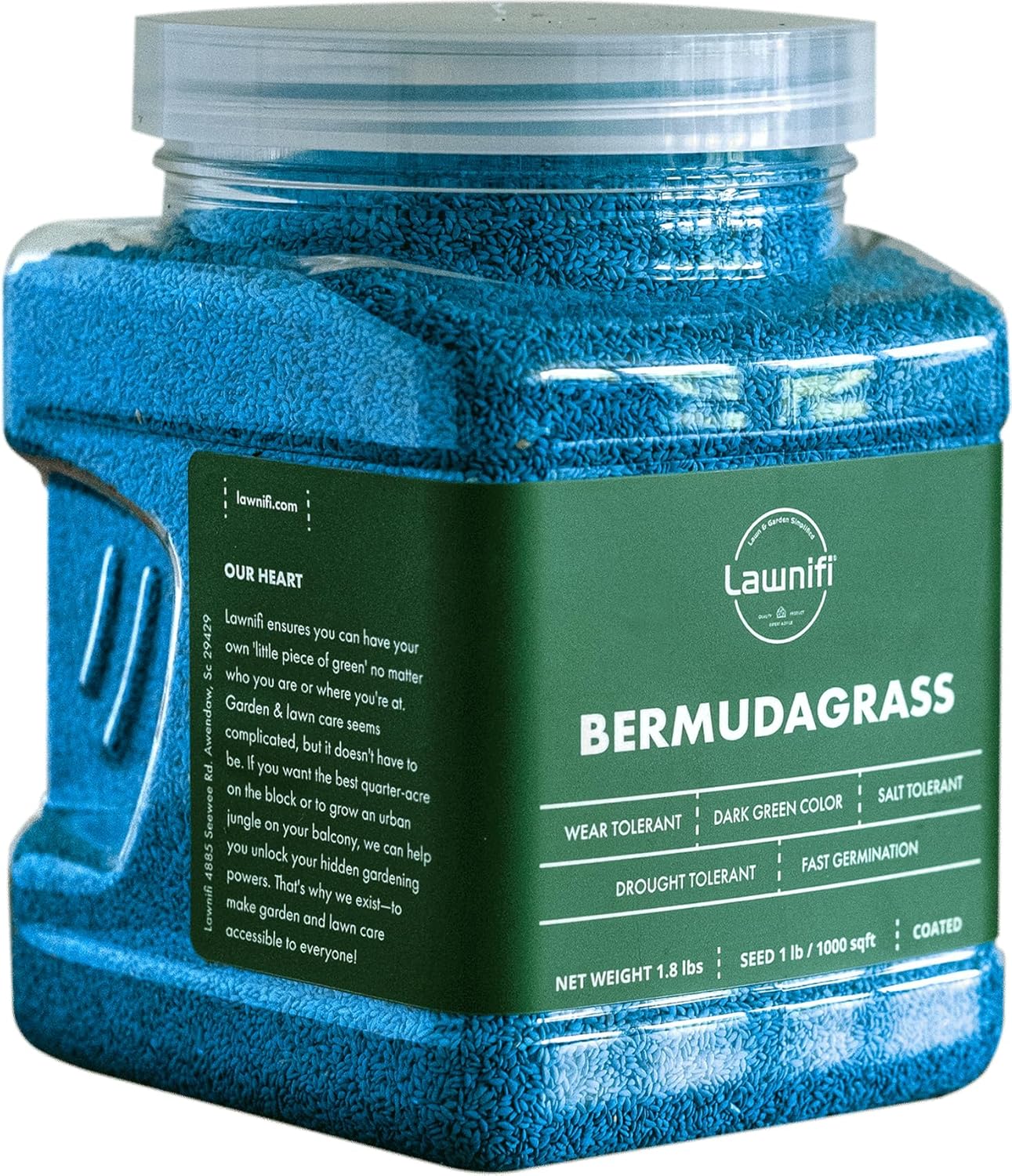 Lawnifi Santee Centipede Grass Seeds for Lawn, 2 lbs Covers 4,000 Sq Ft
