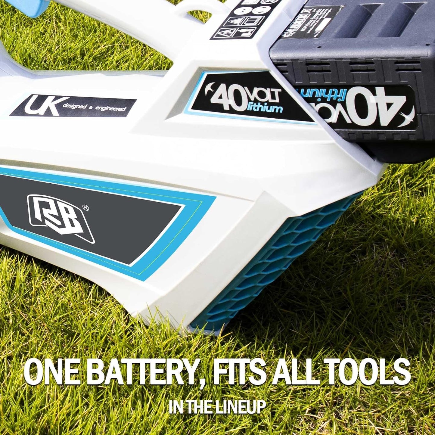 RB 40V Cordless Leaf Blower with 2Ah Battery & Charger – 6-Speed Turbo, 460 CFM, Lightweight for Leaves, Snow, Lawn & Patio