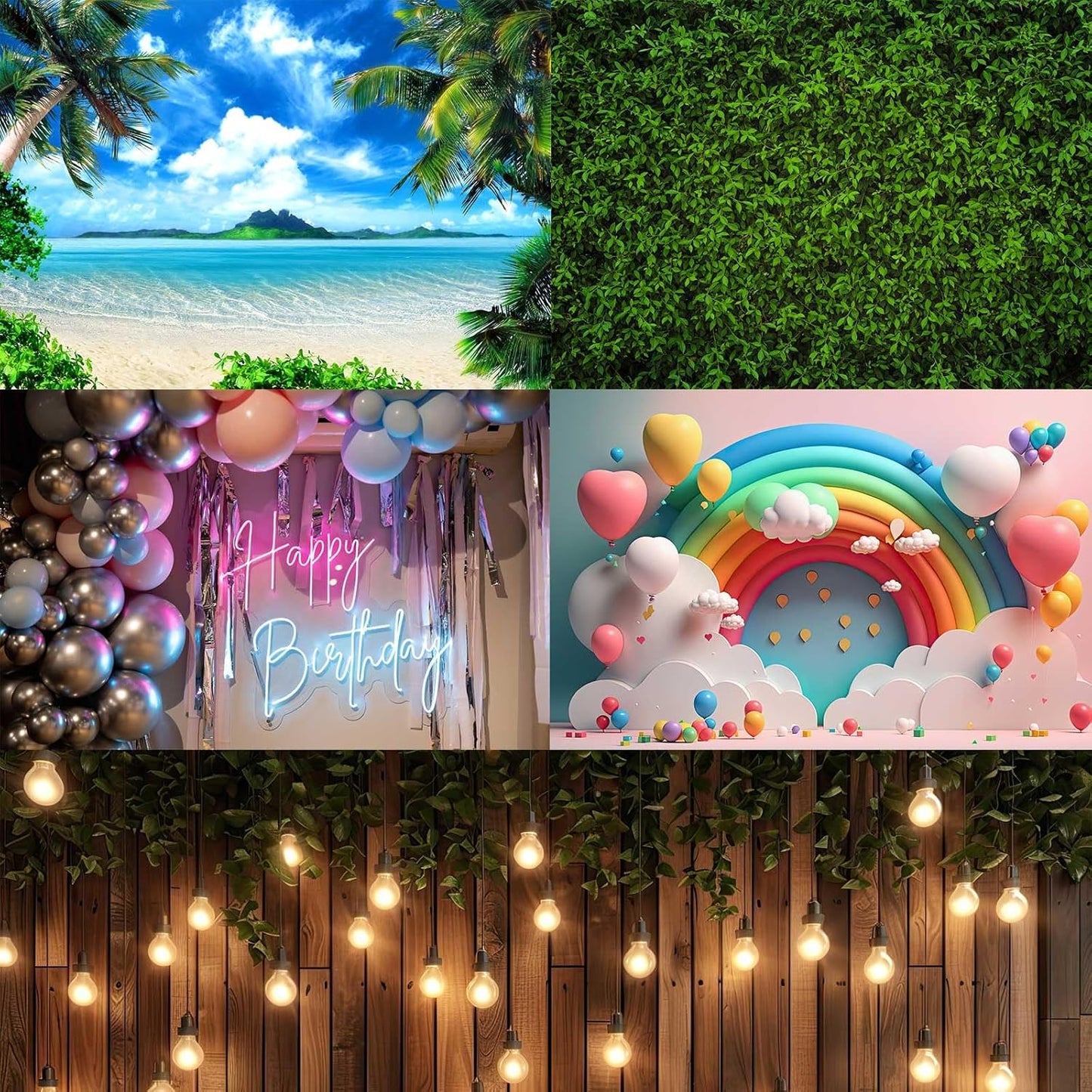 Reptile Habitat Backdrop Lush Tropical Plants and Rocks Terrarium Backdrop Dense Vegetation with Large Broad Leaves and Ferns Fish Tank Background Aquarium Wallpaper Poster Decor Vinyl 48x20in