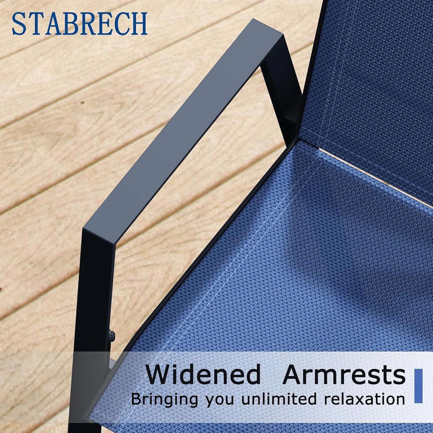 Outdoor Patio Chairs Set of 4, Blue Stackable Outdoor Chairs, Lightweight Patio Set with High Back, Metal Dining Chair for Lawn, Garden, Yard and Deck