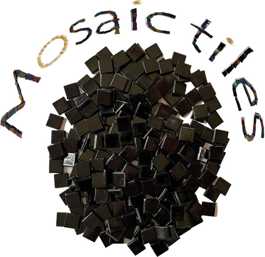 SMEIINIK 1.1lb Bulk Single Iridescent Color Mosaic Tiles for Crafts, Glass Mosaic Pieces for Mosaic Puzzles, Stained Glass Tiles for Mosaic DIY, Mosaic Making Supplies(AJ49-38)