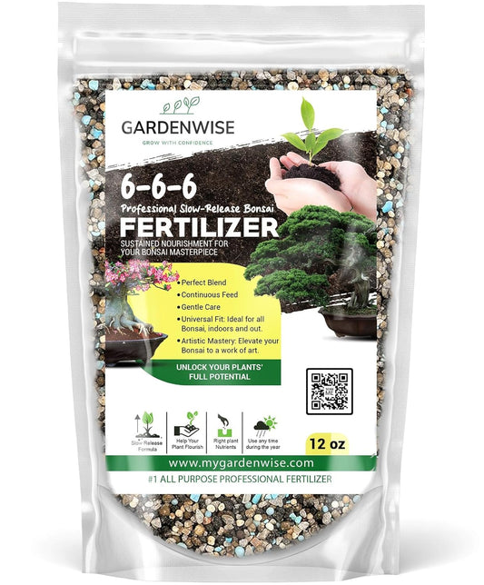Bonsai Fertilizer Pellets – Slow-Release Bonsai Tree Fertilizer & Food for Compact Growth, Dense Branching & Healthy Roots | Ideal for All Bonsai & Money Tree (12 OZ)