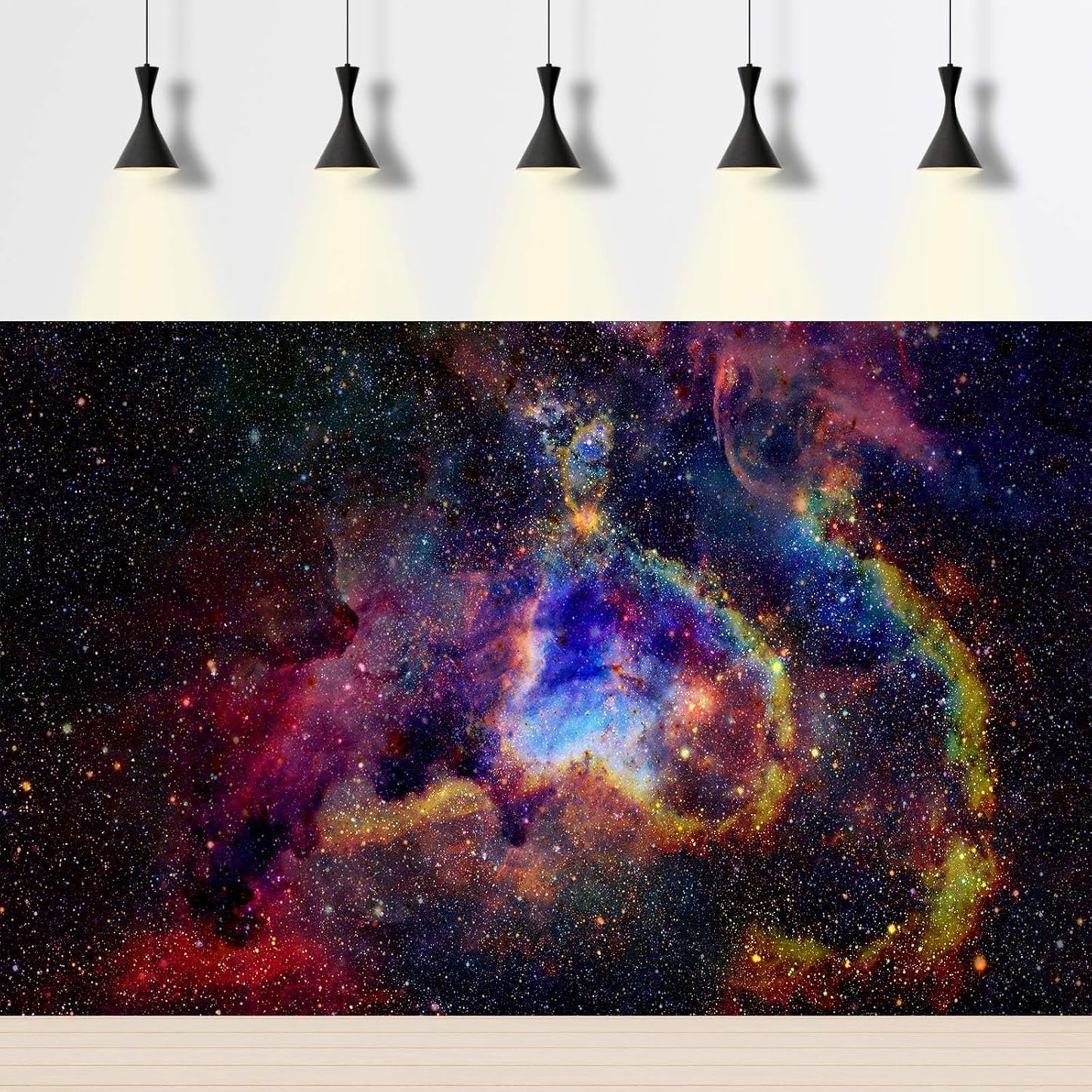 Outer Space Aquarium Background Fantasy Alien Planet Nebula and Galaxies Terrarium Background Stars Nebula Atmosphere Fish Tank Background Outer Space Reptile Tank Background 24x12in