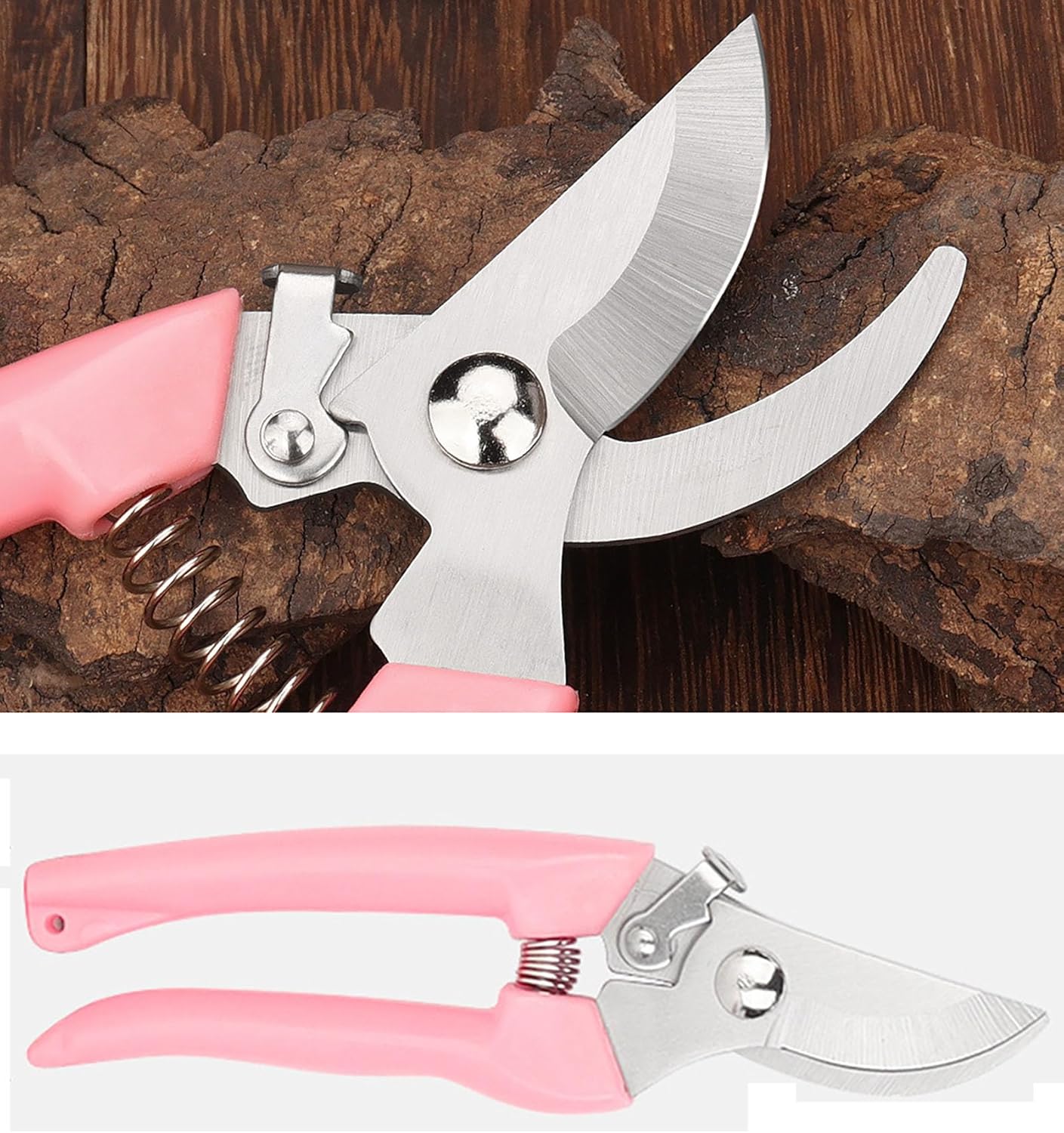 2pcs Garden Flower Shears Pruning Shears 6.9 inches Scissors Lightweight Plant Scissors for Cutting Flowers, Trimming Plants, Bonsai, Fruits Picking