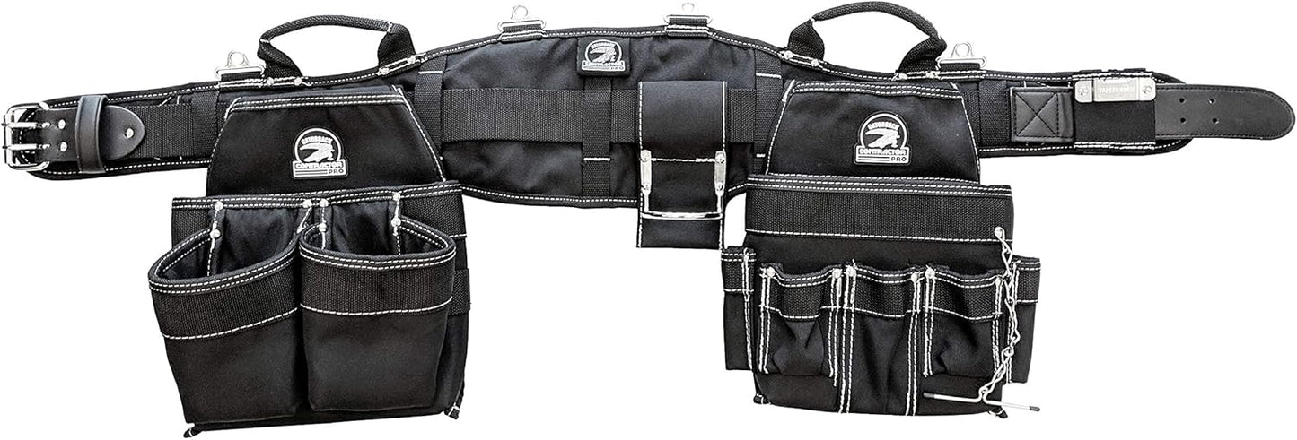 B240 Electrician's Combo with Pro-Comfort Back Support Belt. Heavy Duty Ventilated Work Belt (XX-Large 47-52 inches)