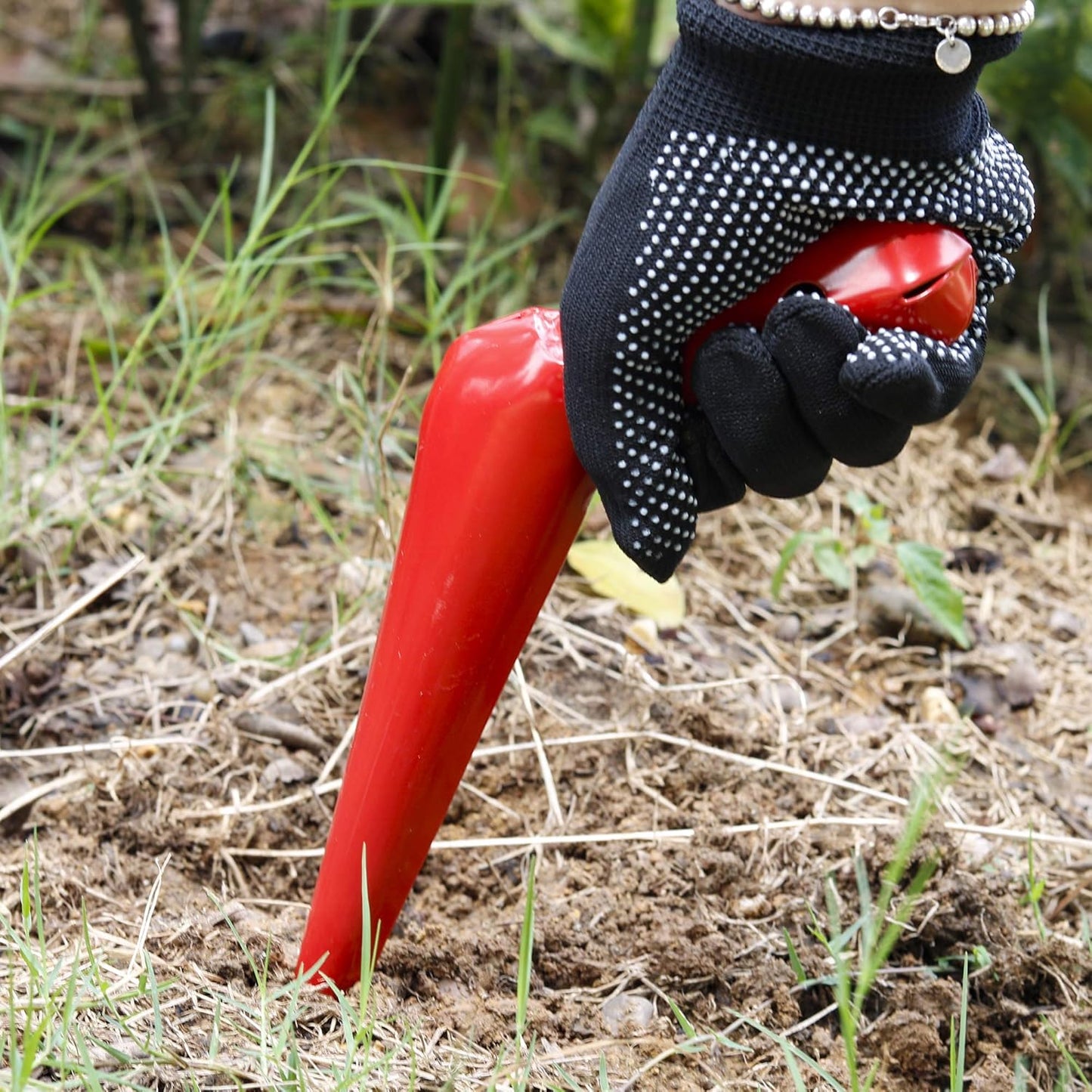 FLORA GUARD 2 Piece Bulb Planting Tool Set, Includes 1 Bulb Planter with Depth Markers, 1 Metal Planting Dibber, Ideal Transplanter Kit