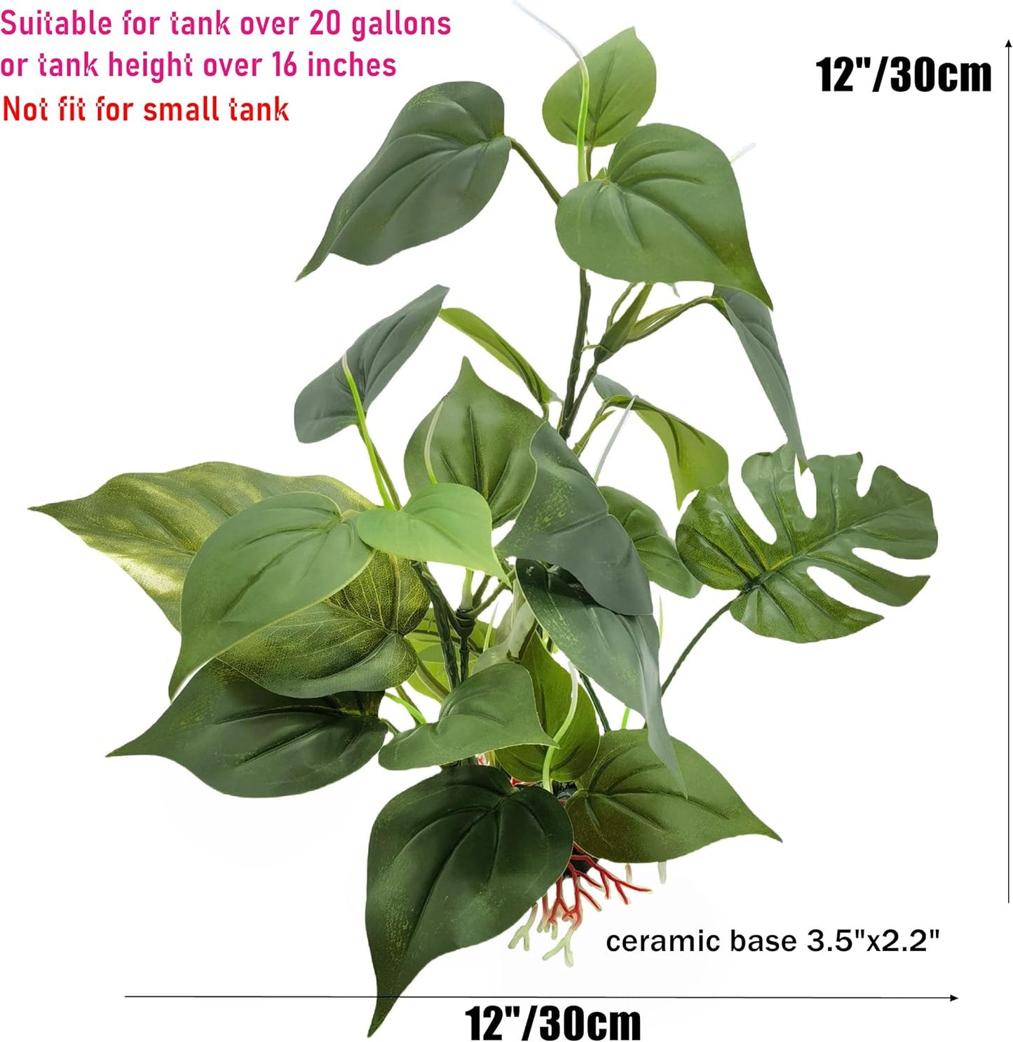 M2cbridge Artificial Fish Tank Plants Aquarium Plant Aquatic Water Grass Foreground Decor (1PC Green)